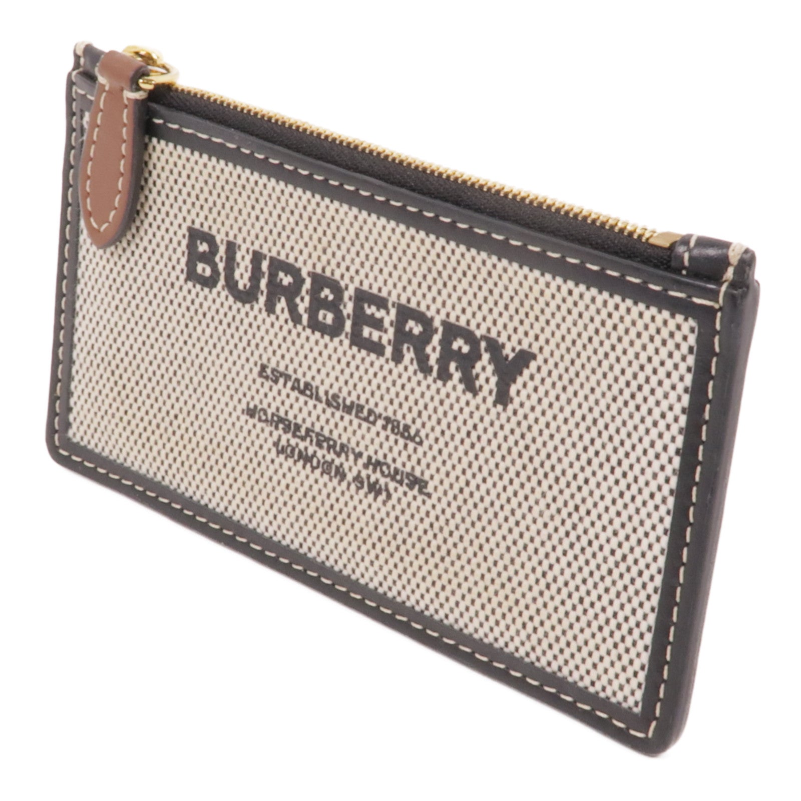 BURBERRY 帆布Card Case金扣卡片套