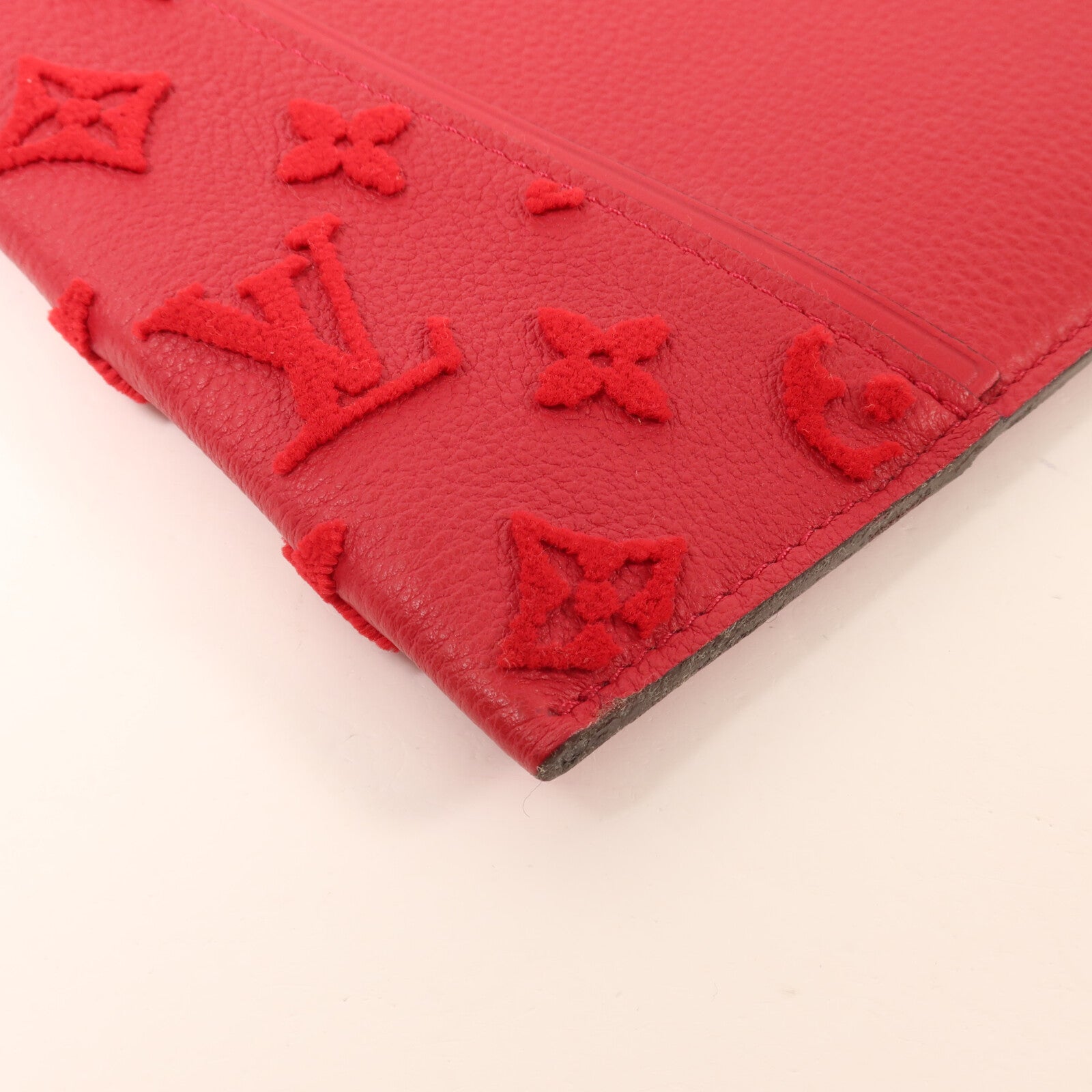 LOUIS VUITTON Monogram Veau Cachemire W Pochette Pouch
