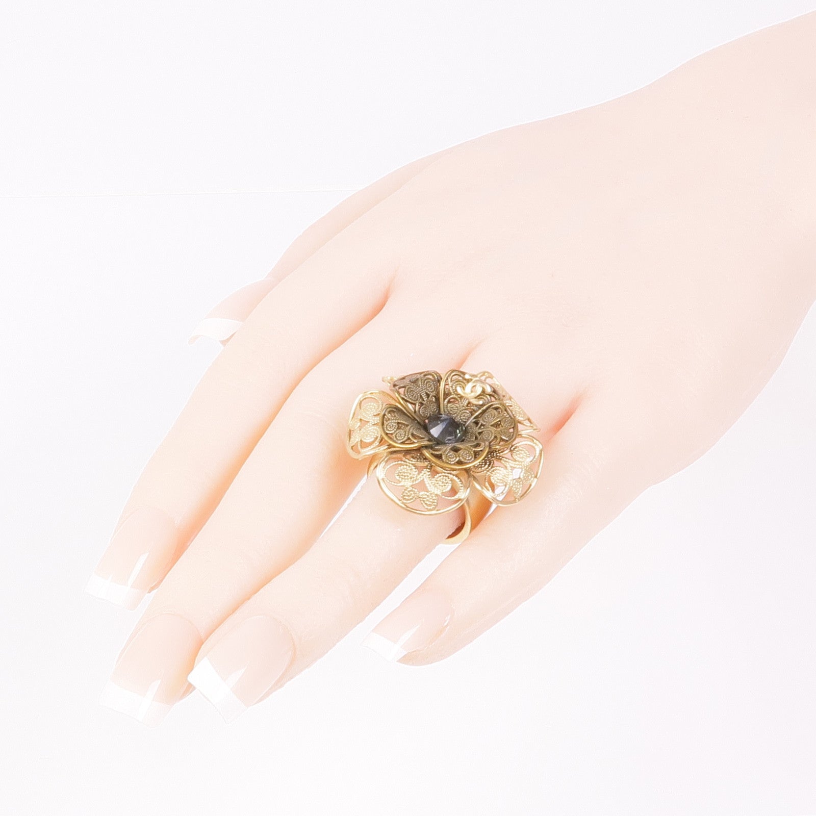 CHANEL 金屬Ring戒指US#6.25