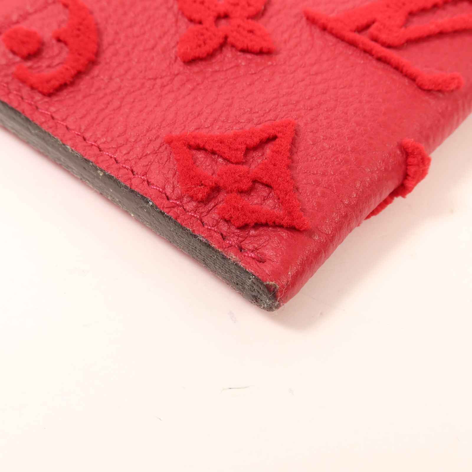 LOUIS VUITTON Monogram Veau Cachemire W Pochette Pouch