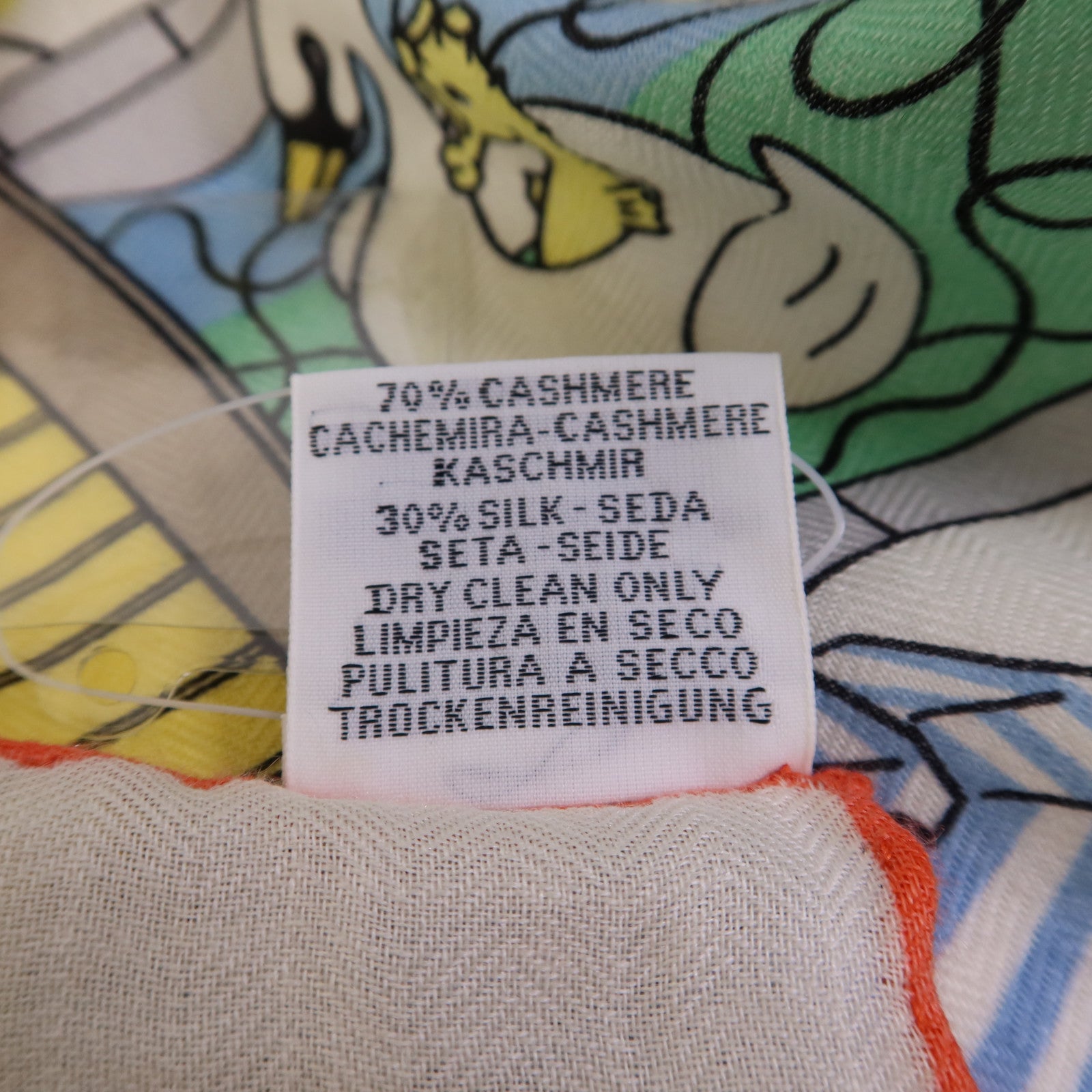 HERMES 羊絨/絲質Scarf 140X140絲巾