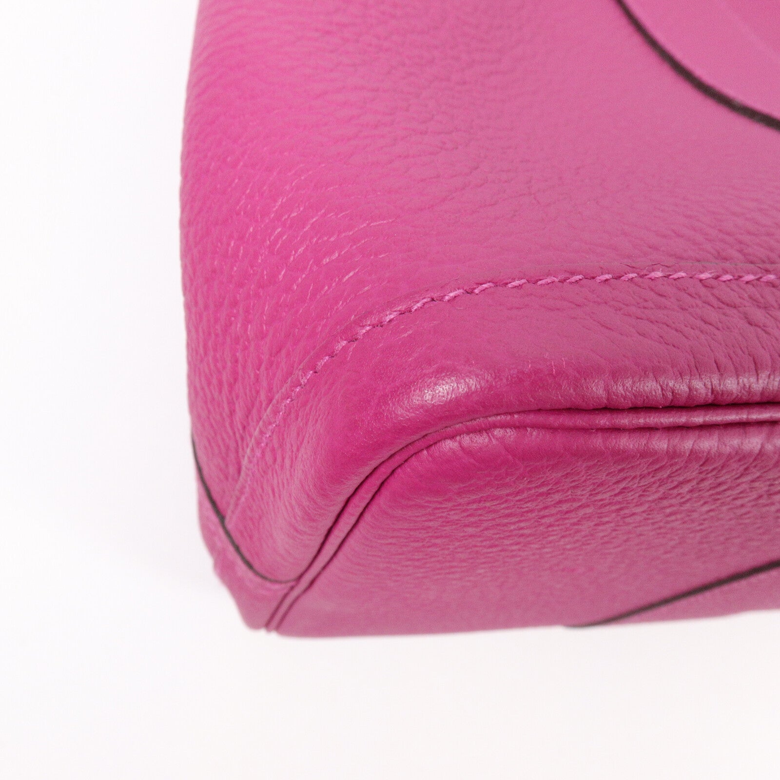 HERMES Country皮革Garden Party PM手挽袋Rose Pourpre