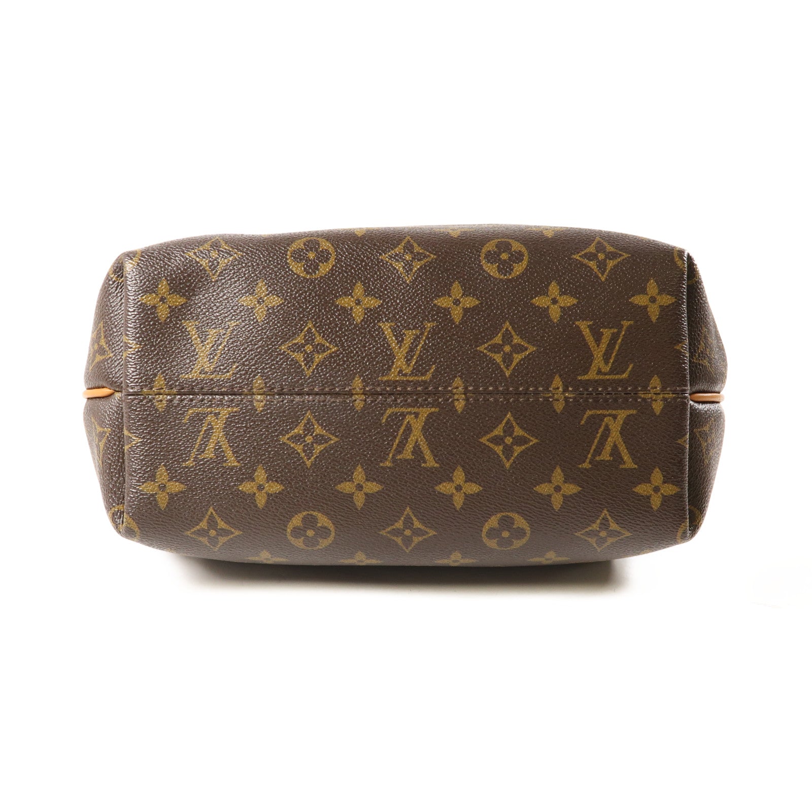 LOUIS VUITTON Monogram Turenne PM金扣手挽肩背兩用袋棕色