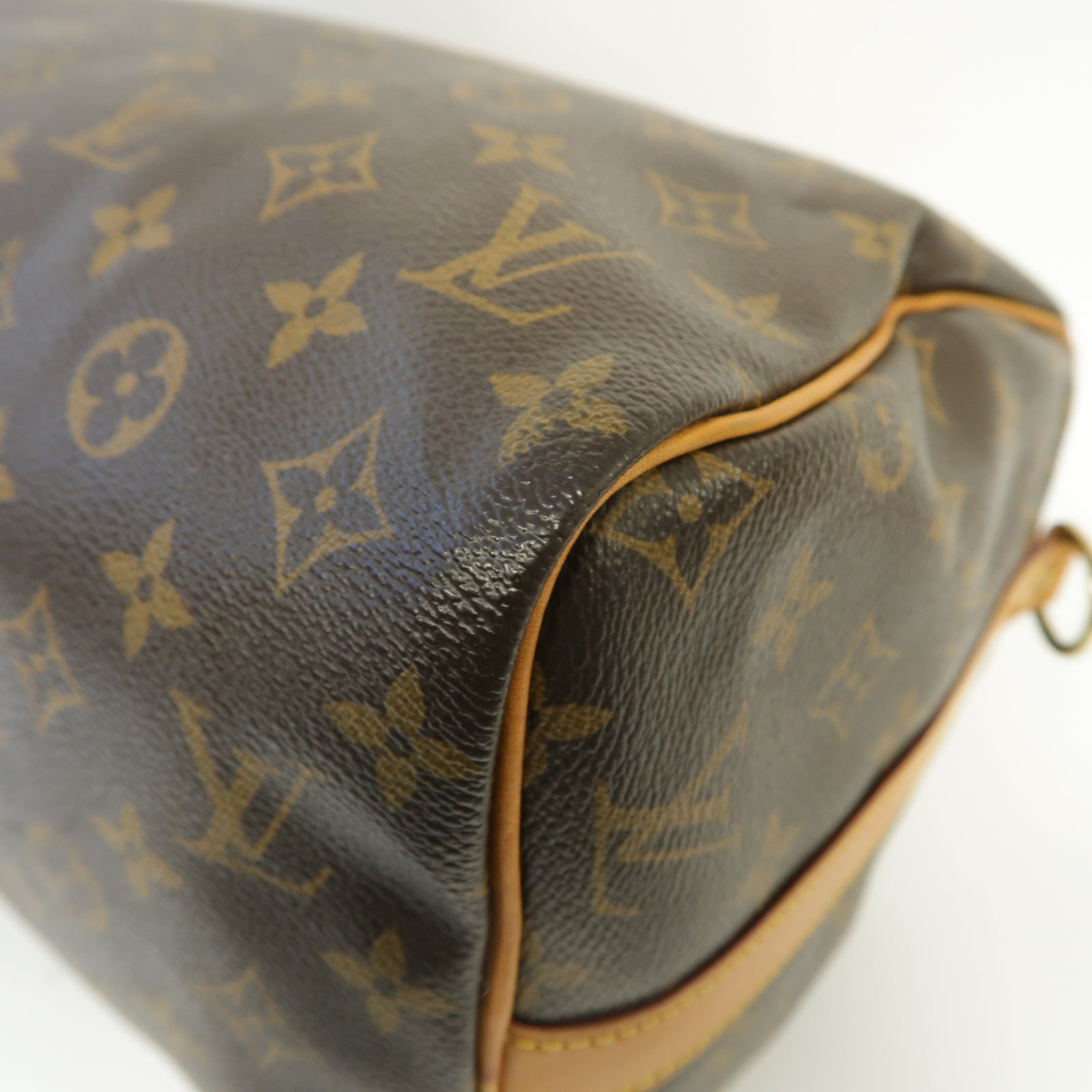 LOUIS VUITTON Monogram Speedy Bandouliere 30金扣手挽肩背兩用袋棕色