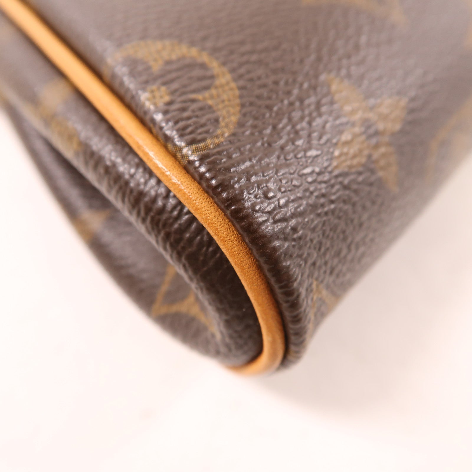 LOUIS VUITTON Monogram Eva金扣手挽肩背兩用袋棕色
