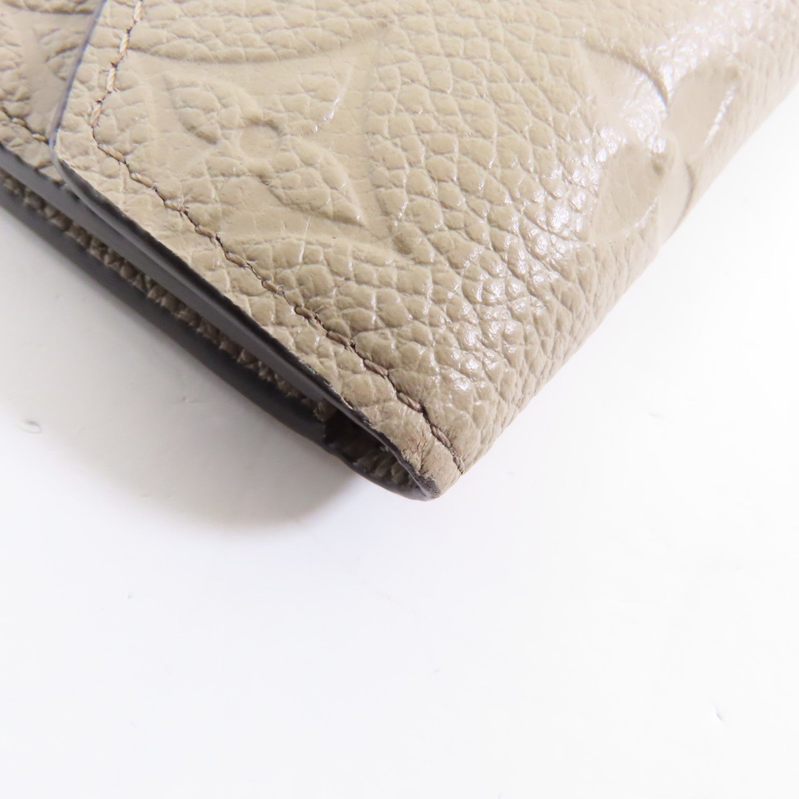 LOUIS VUITTON Monogram Empreinte Zoe Wallet金扣錢包米色
