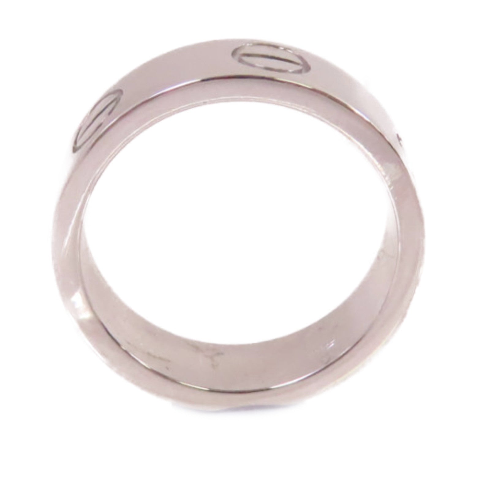 CARTIER 18K白金Love Ring戒指#50/US#5.5