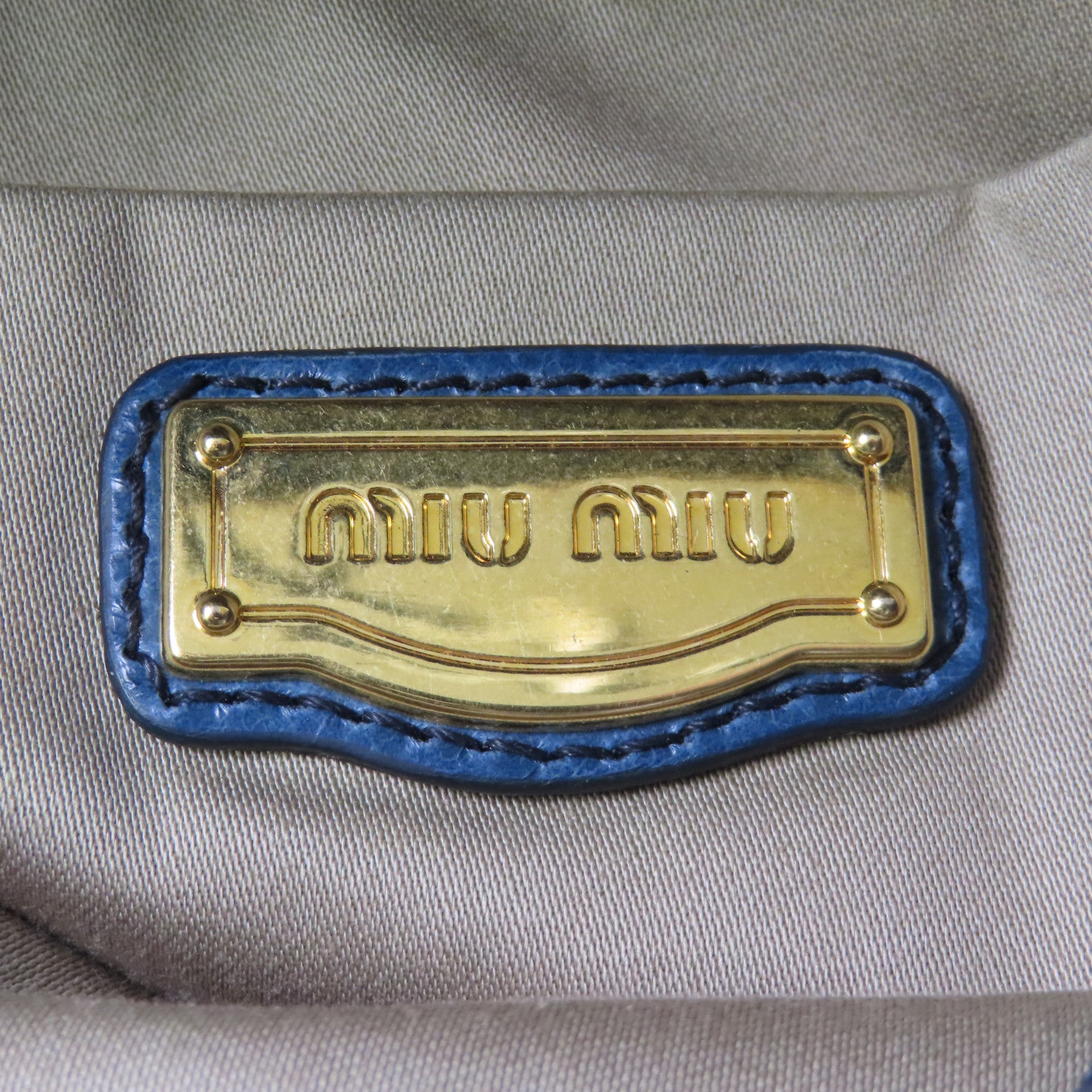 Miu Miu 牛皮皮革2Way Shoulder Bag金扣手挽肩背兩用袋