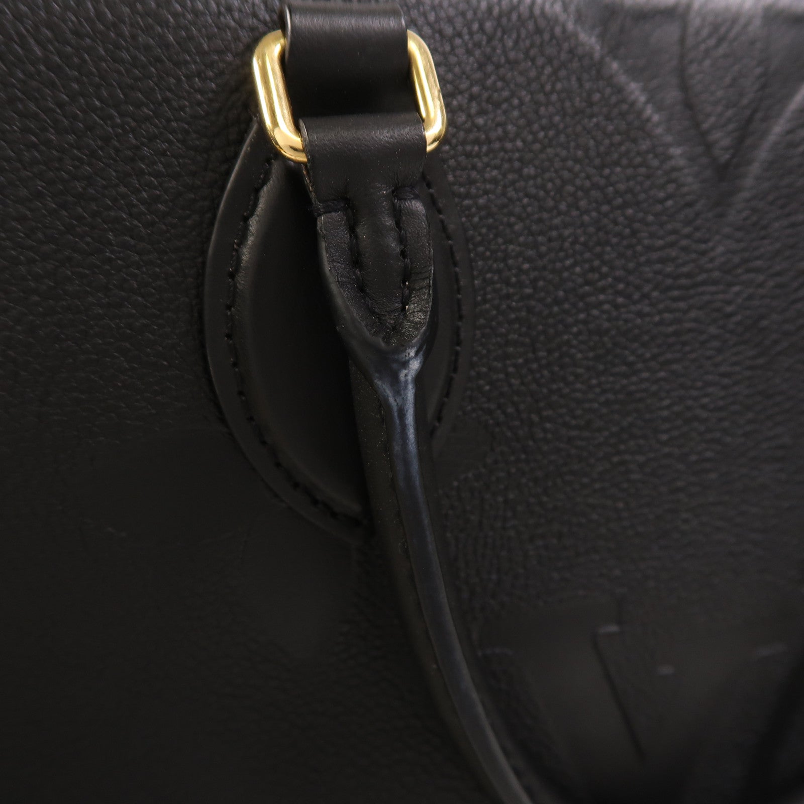 LOUIS VUITTON Monogram Empreinte On The Go MM金扣手挽肩背兩用袋