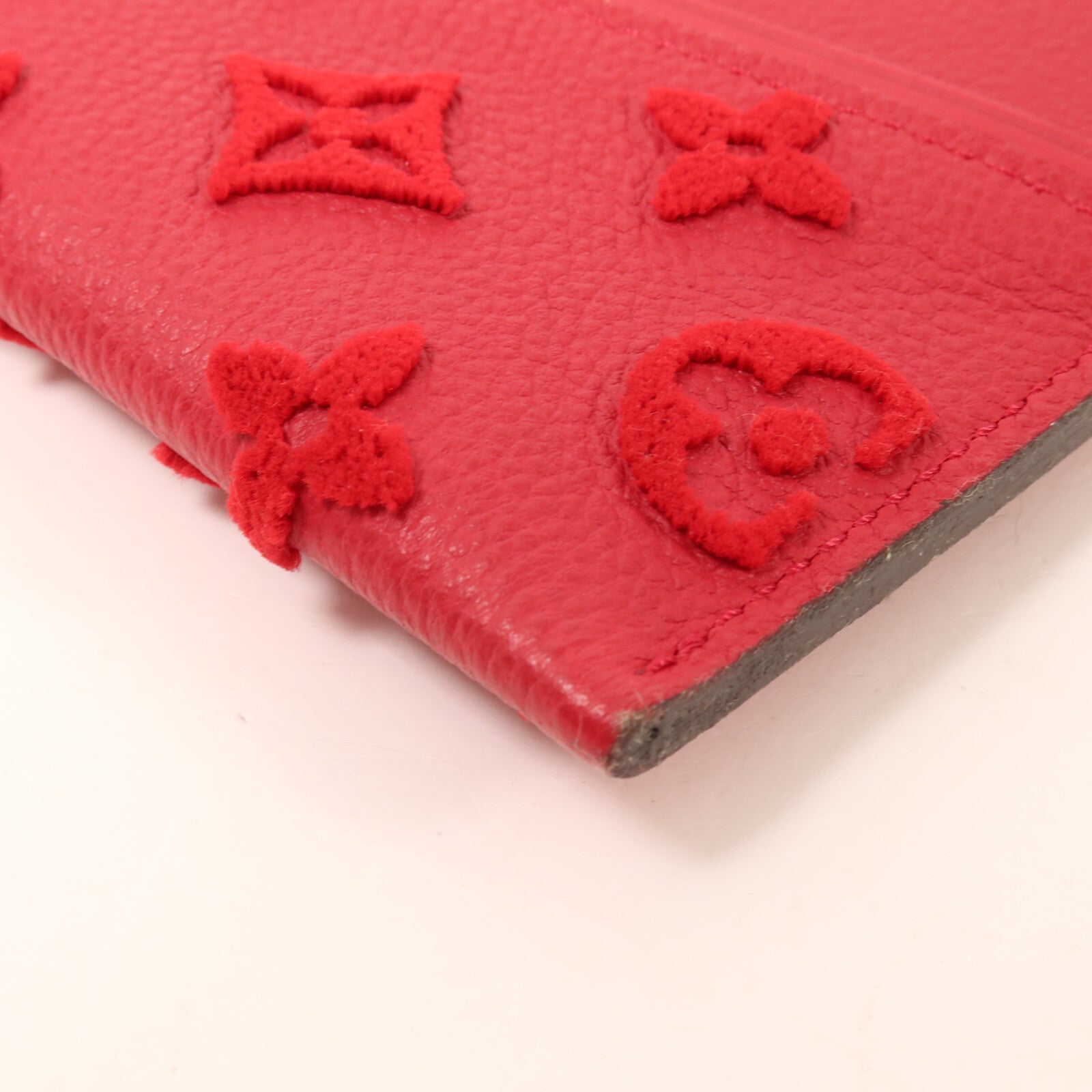 LOUIS VUITTON Monogram Veau Cachemire W Pochette Pouch