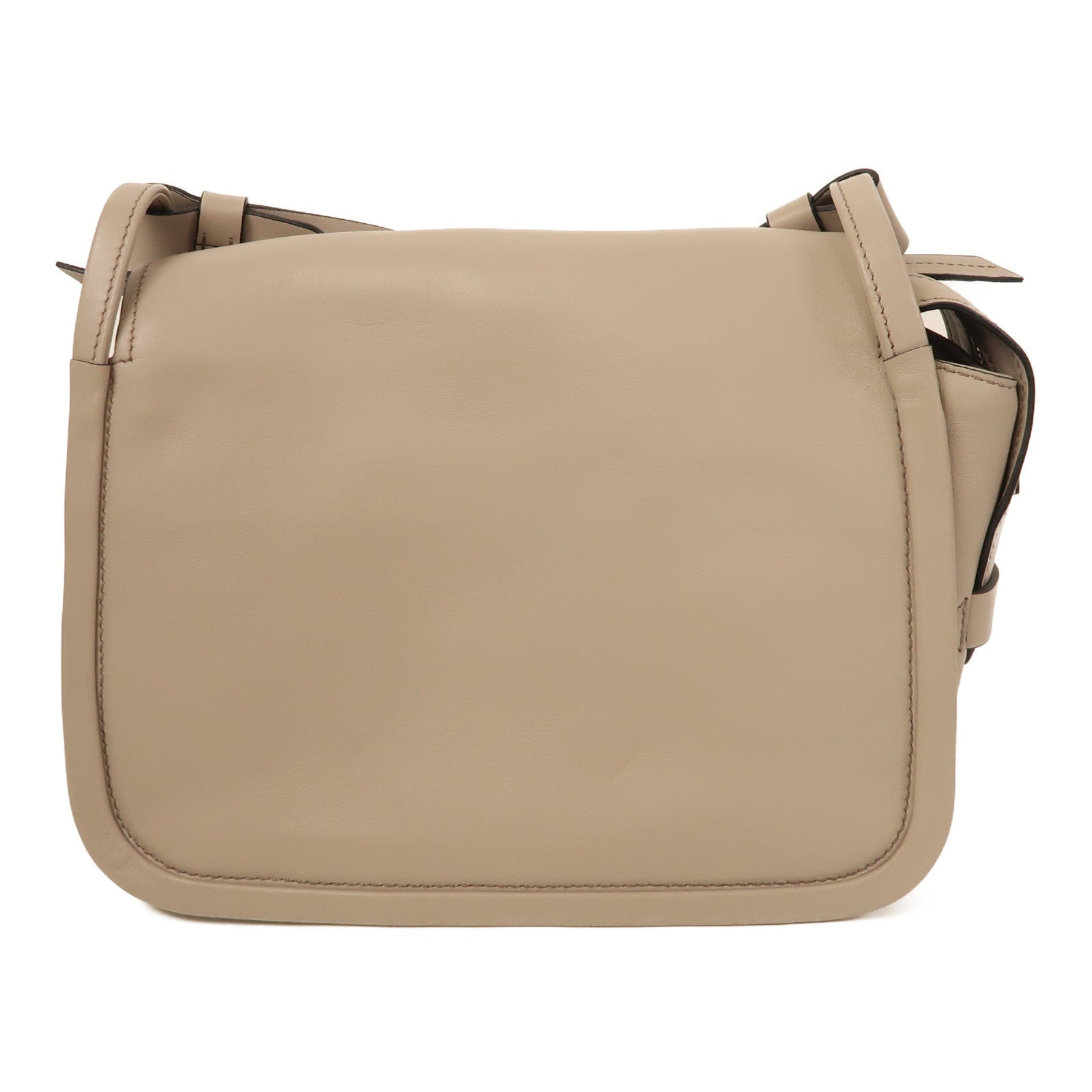 PRADA 牛皮皮革Etiquette Bag銀扣肩背袋