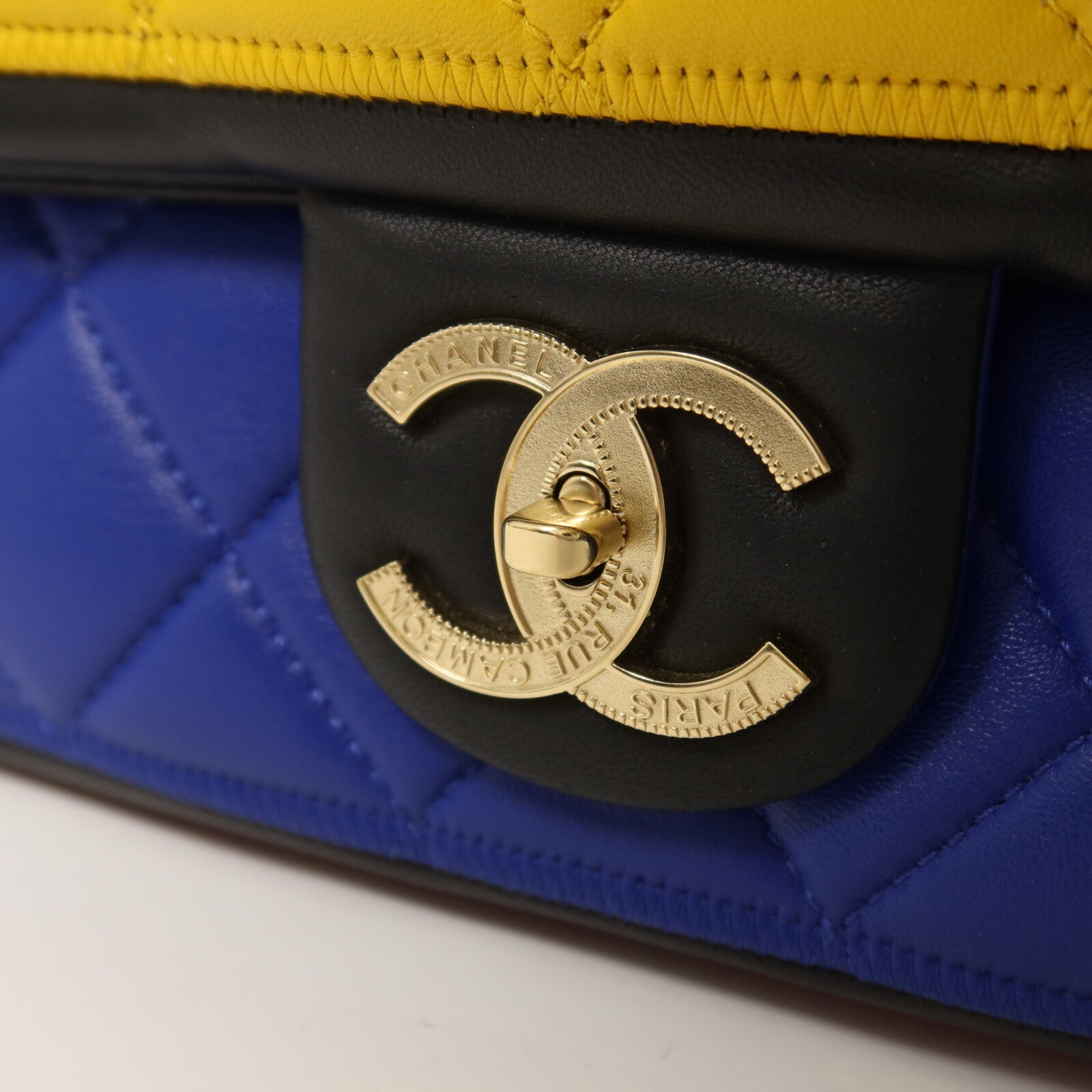 CHANEL 羊皮皮革Chain Shoulder金扣鏈帶肩背袋