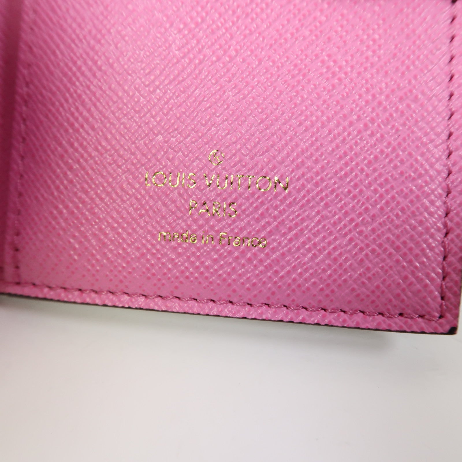 LOUIS VUITTON Monogram Lisa Wallet金扣錢包啡色/粉紅色