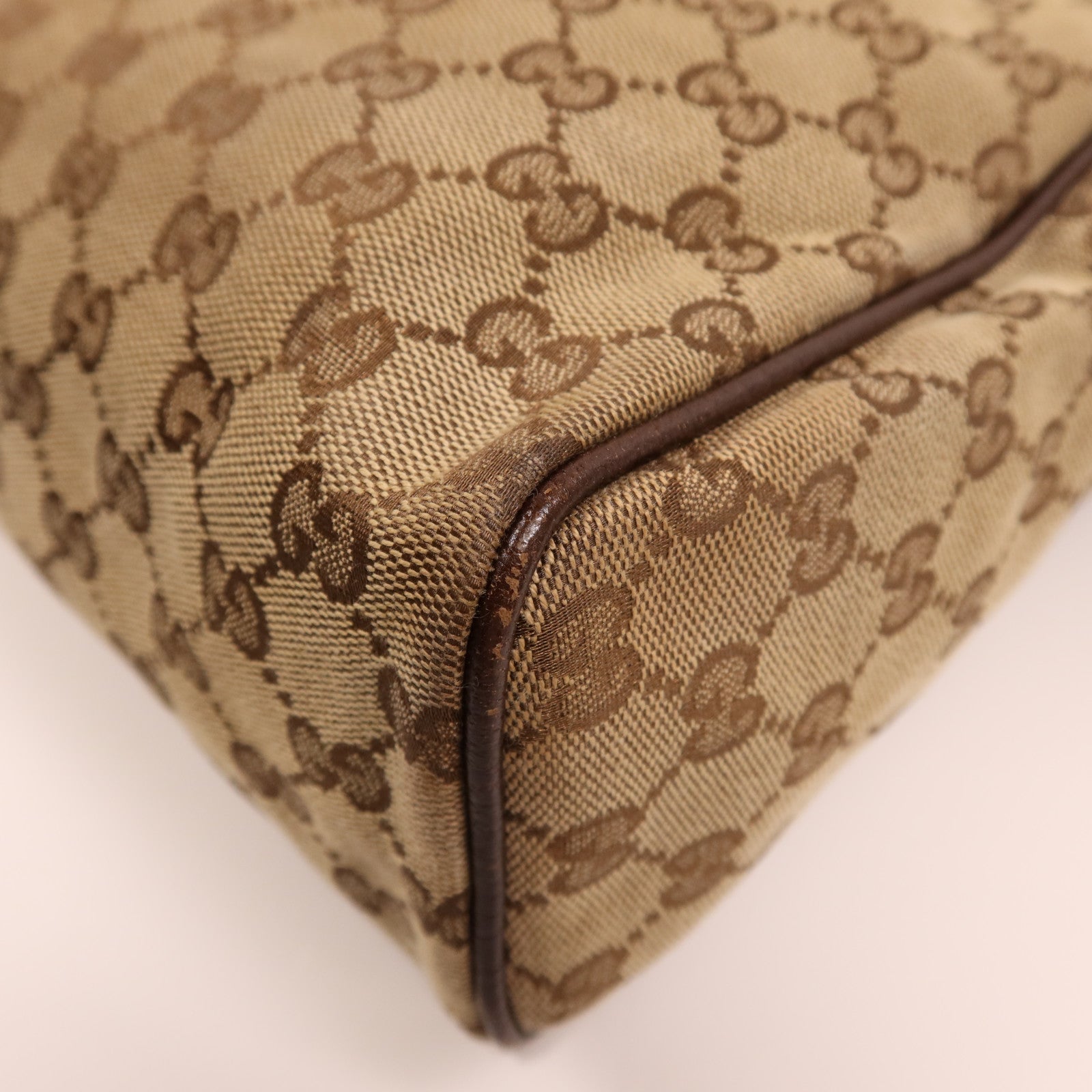 GUCCI 帆布Shoulder Bag銀扣肩背袋