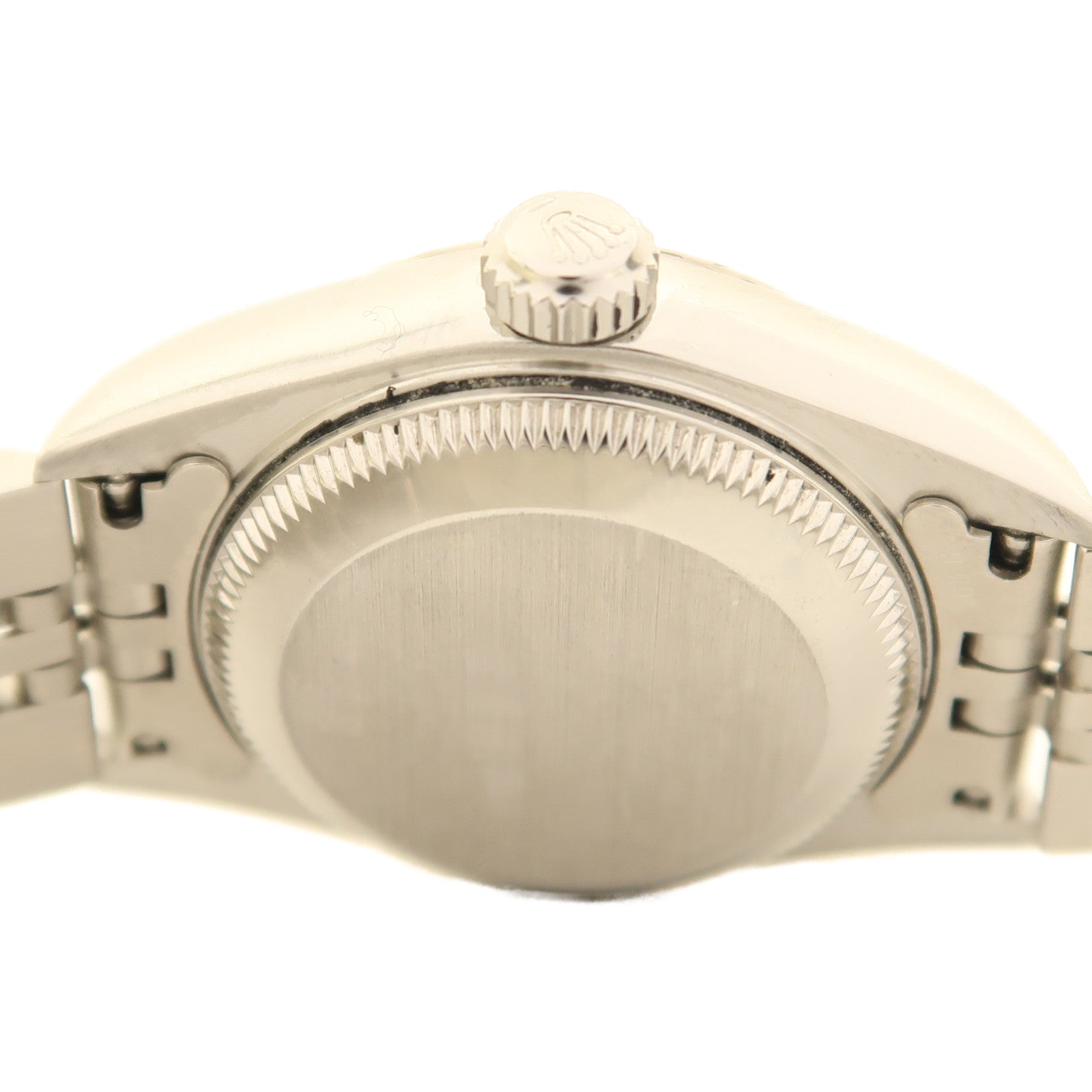 ROLEX Datejust 18K白金/不鏽鋼/鑽石手錶自動機芯銀色