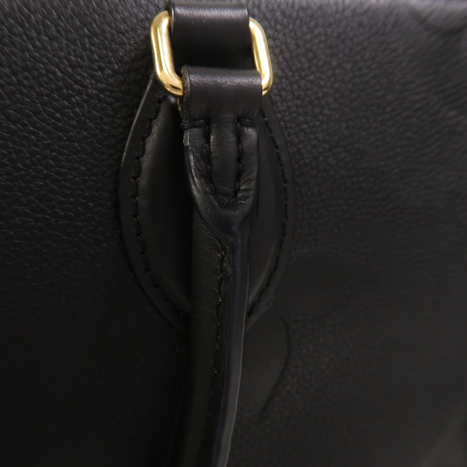 LOUIS VUITTON Monogram Empreinte On The Go MM金扣手挽肩背兩用袋