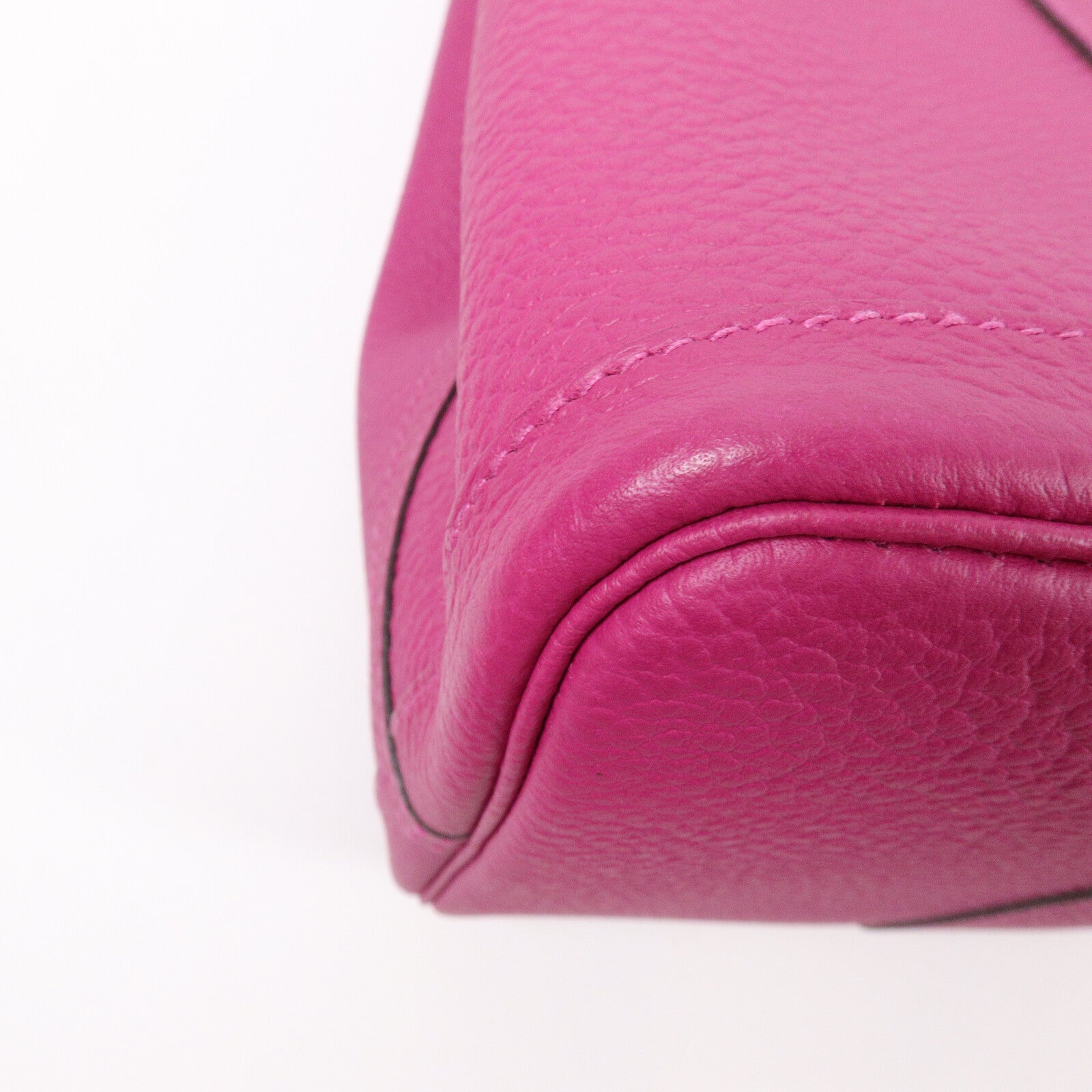 HERMES Country皮革Garden Party PM手挽袋Rose Pourpre