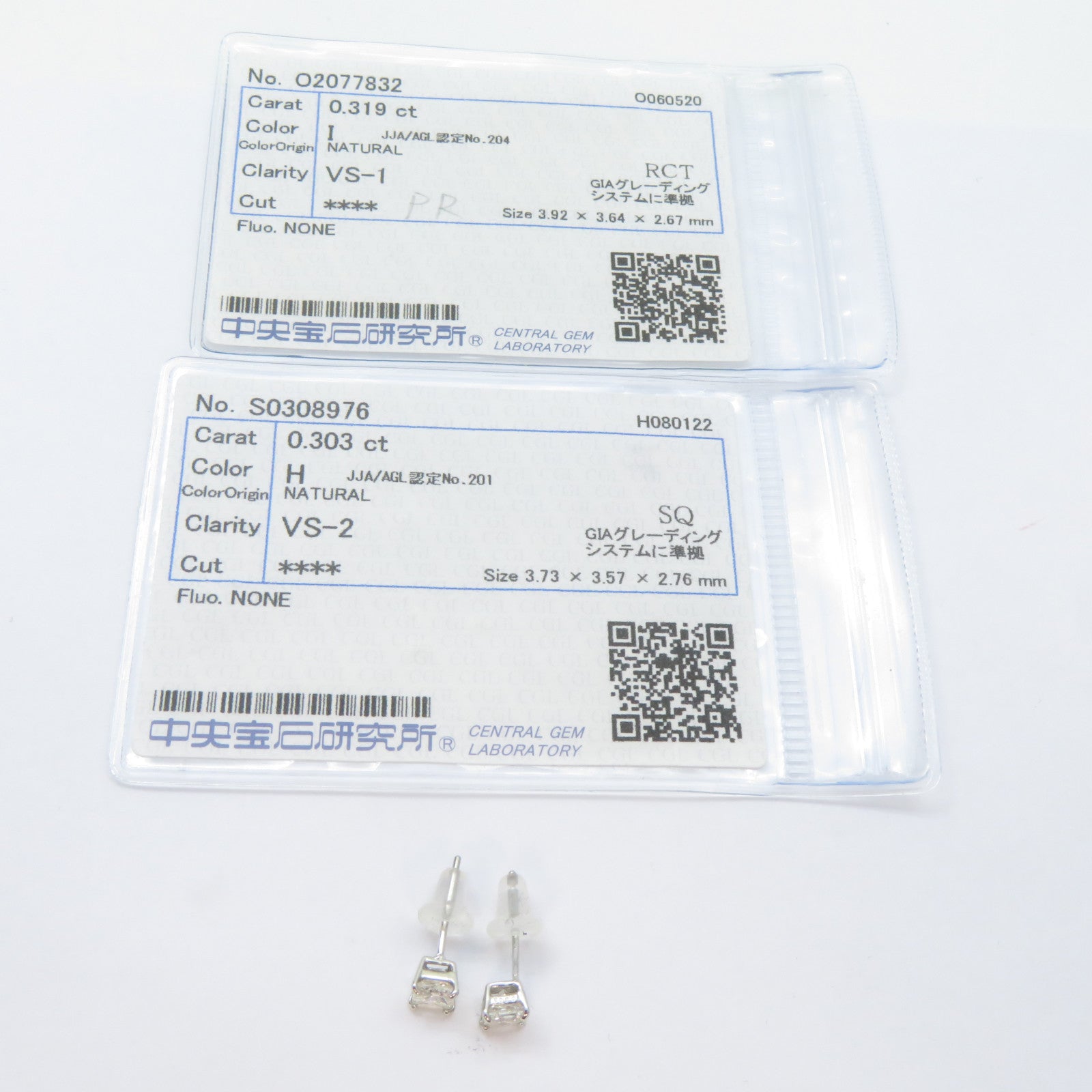 JEWELRY 【激減優惠】鉑金Diamond Earrings 0.622ct鑽石耳環