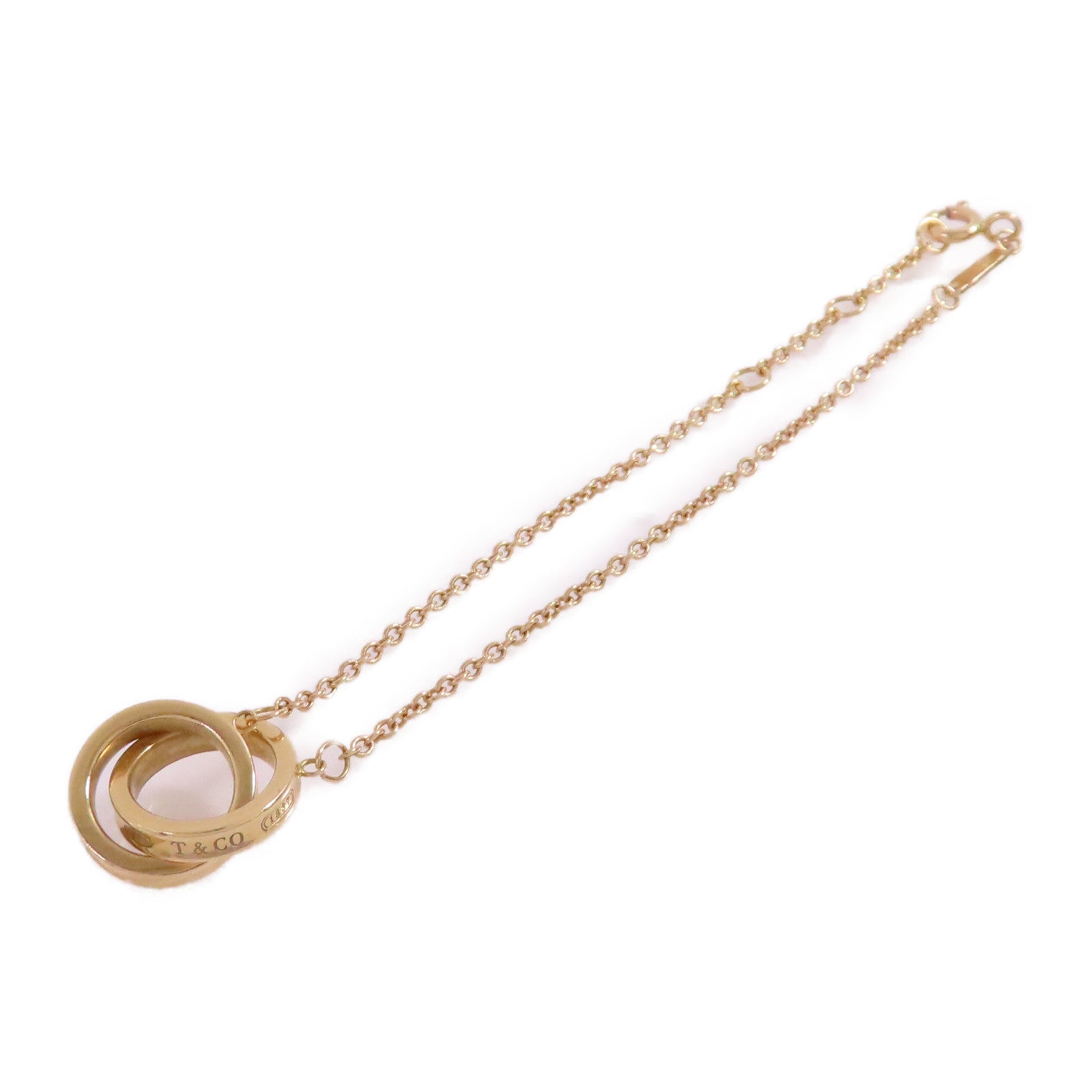 TIFFANY＆CO 【激減優惠】18K玫瑰金Interlocking Circle Chain Bracelet手鏈