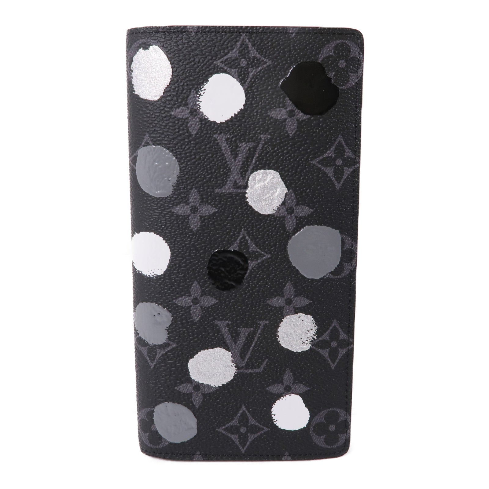 LOUIS VUITTON Monogram Eclipse LVxYK Portefeuille Brazza Long Wallet長錢包黑色