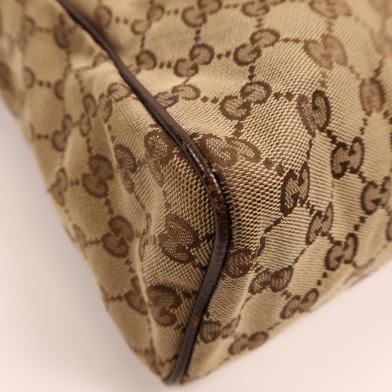 GUCCI 帆布Shoulder Bag銀扣肩背袋