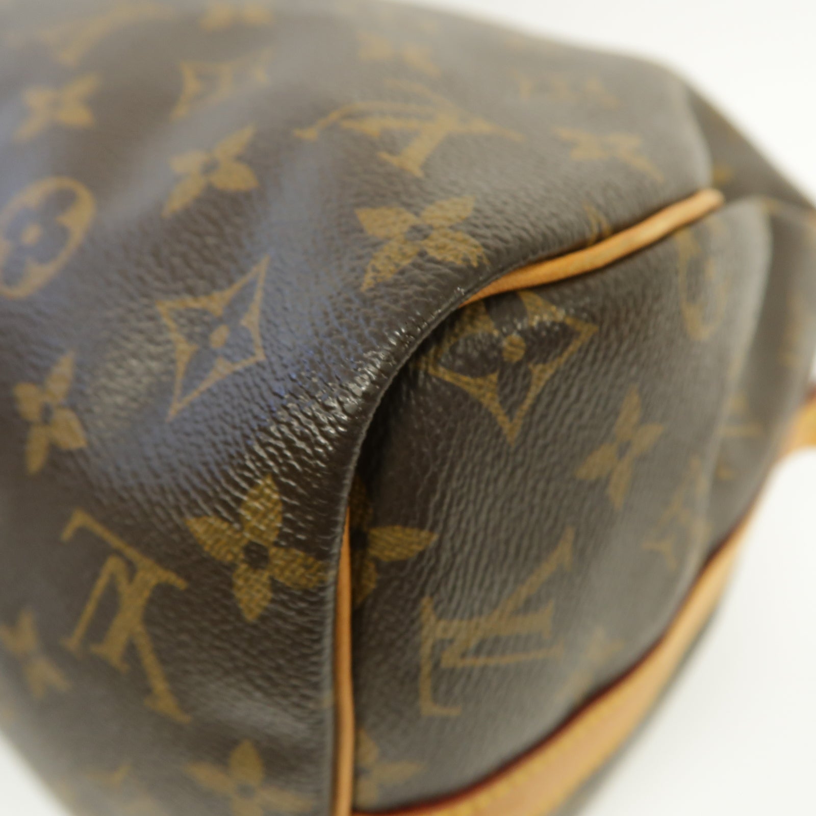 LOUIS VUITTON Monogram Speedy Bandouliere 30金扣手挽肩背兩用袋棕色