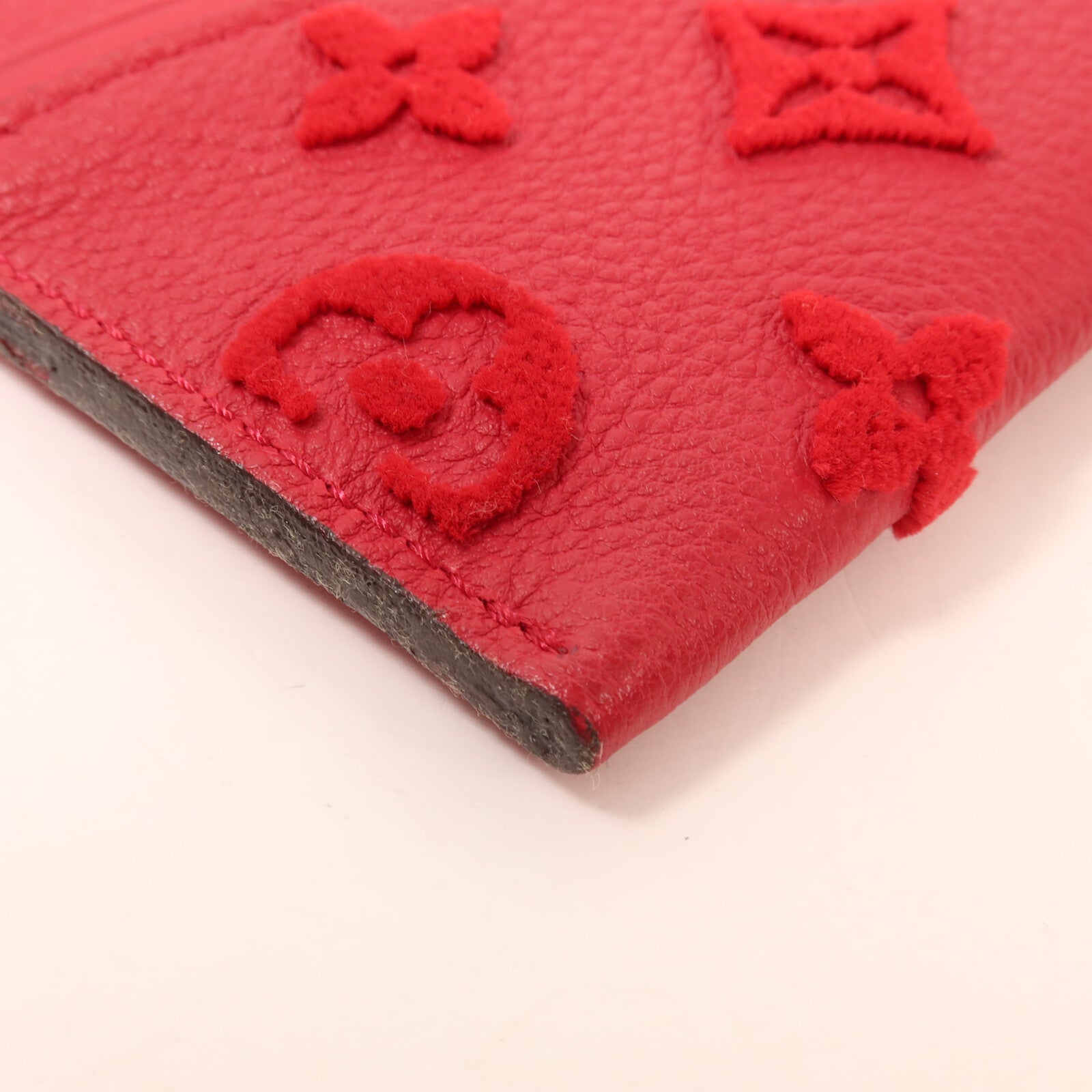 LOUIS VUITTON Monogram Veau Cachemire W Pochette Pouch