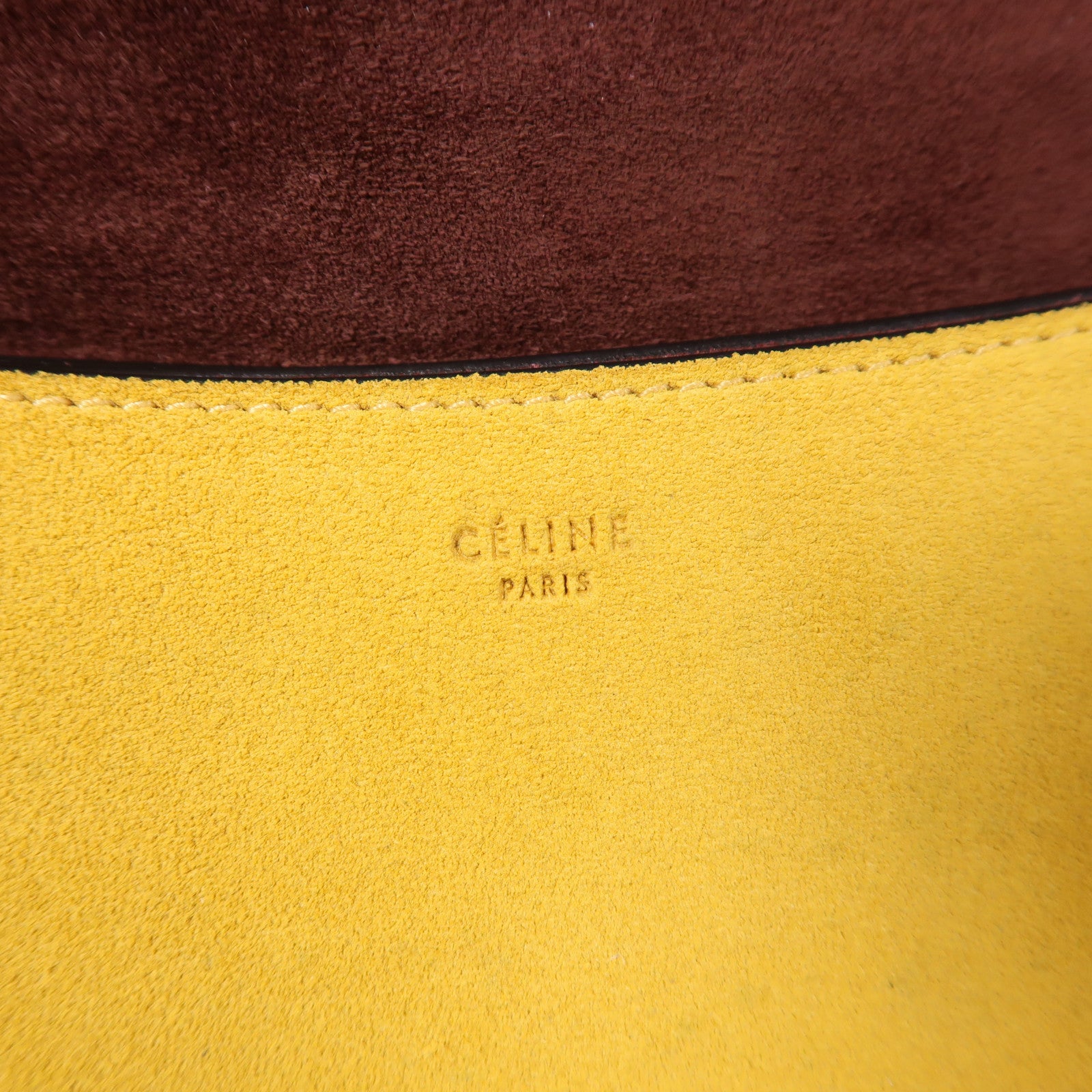 CELINE 【激減優惠】牛皮皮革Shoulder Bag銀扣肩背袋