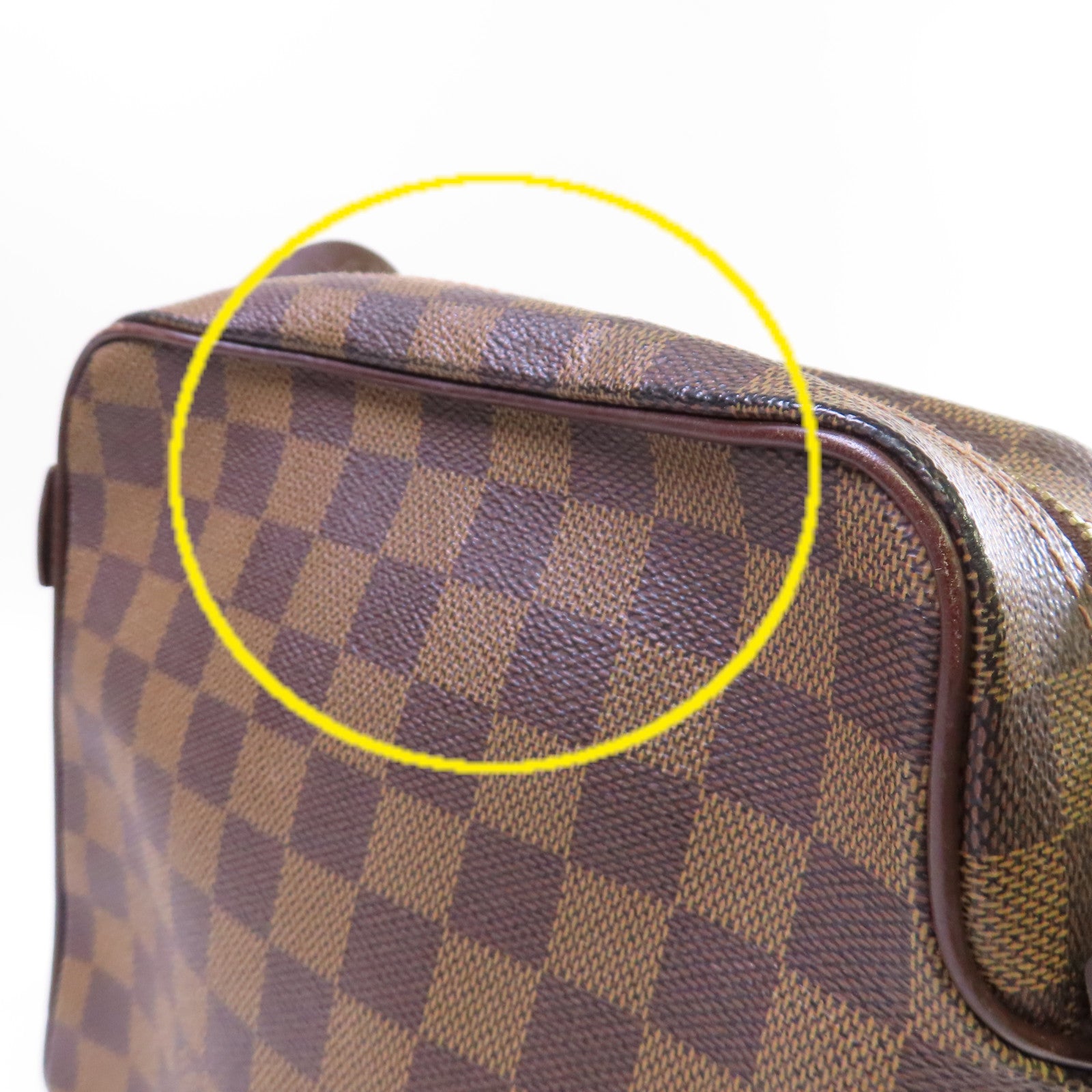 LOUIS VUITTON Damier Ebene Olav PM Shoulder Bag金扣肩背袋啡色