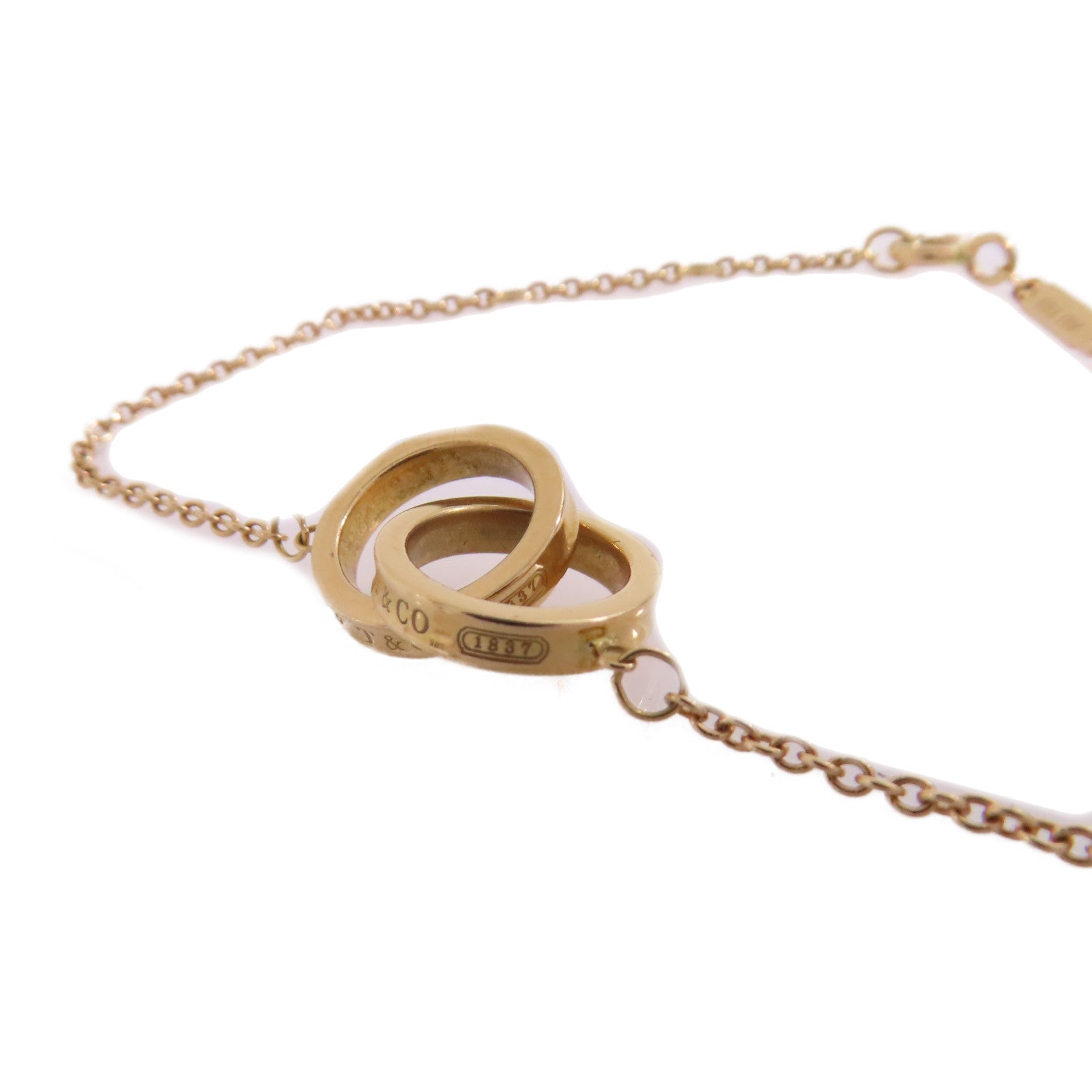 TIFFANY＆CO 【激減優惠】18K玫瑰金Interlocking Circle Chain Bracelet手鏈