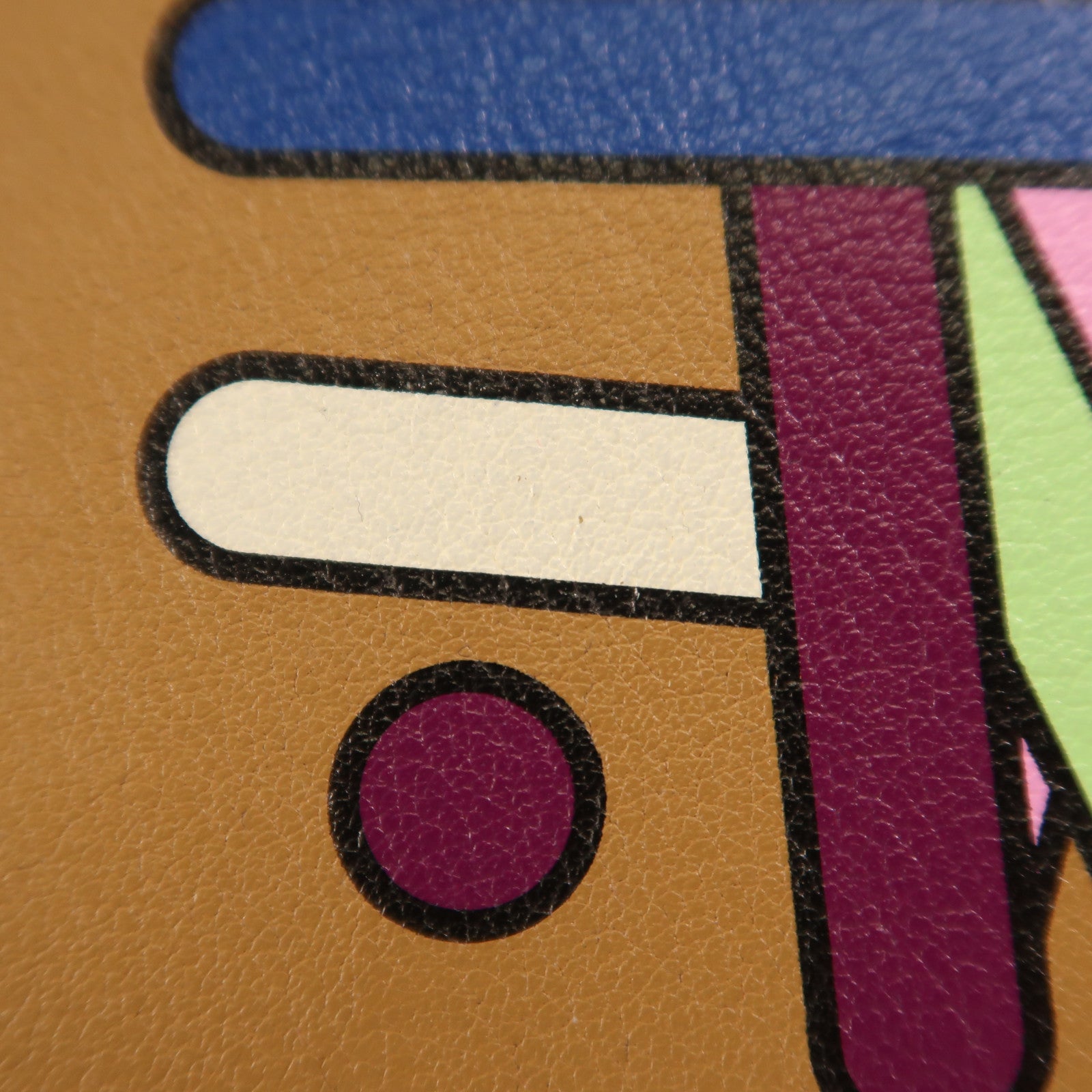 HERMES GHW Calvi Card Case Swift Leather Stamp U 4B Biscuit