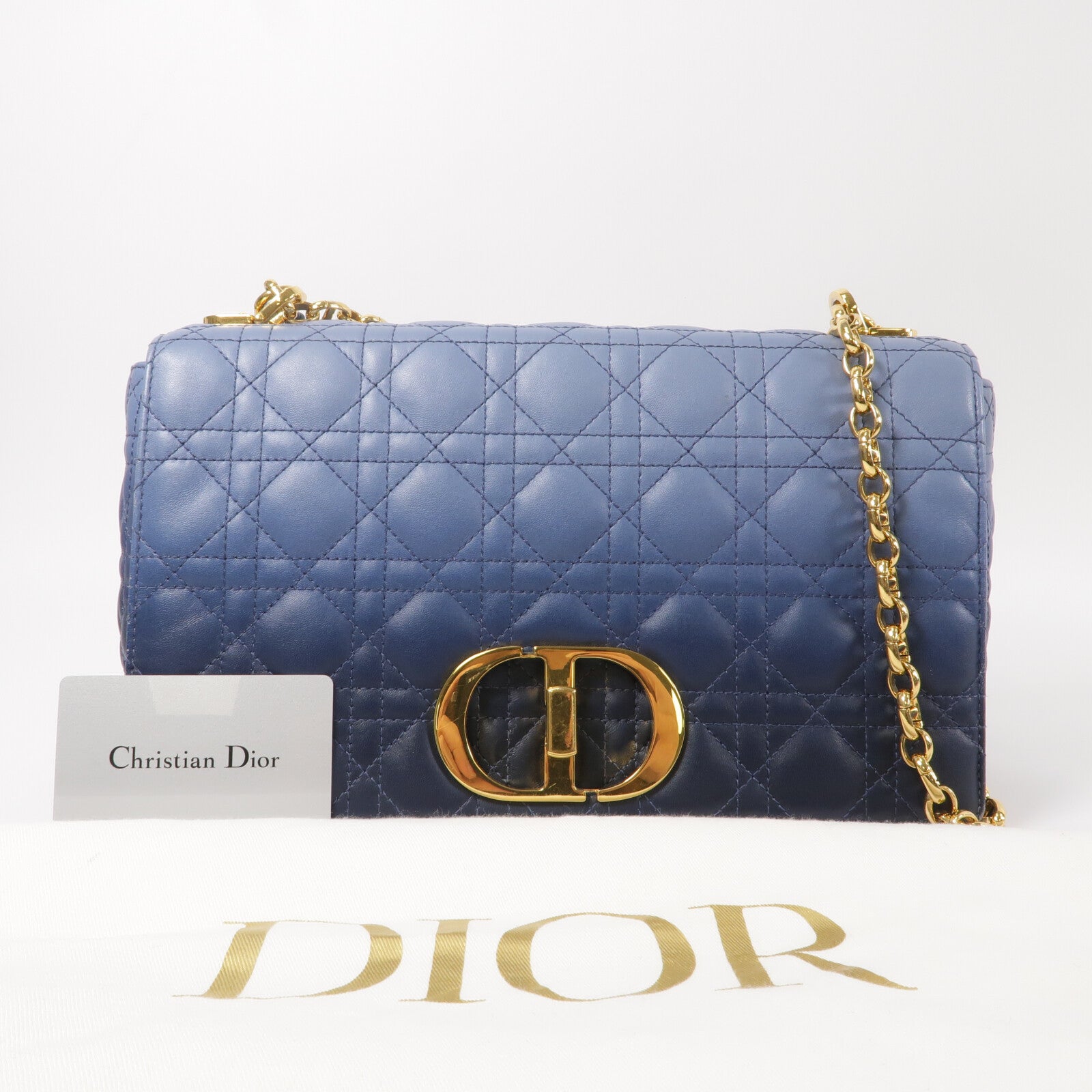 Dior 牛皮皮革Care Bag Large鏈帶肩背袋