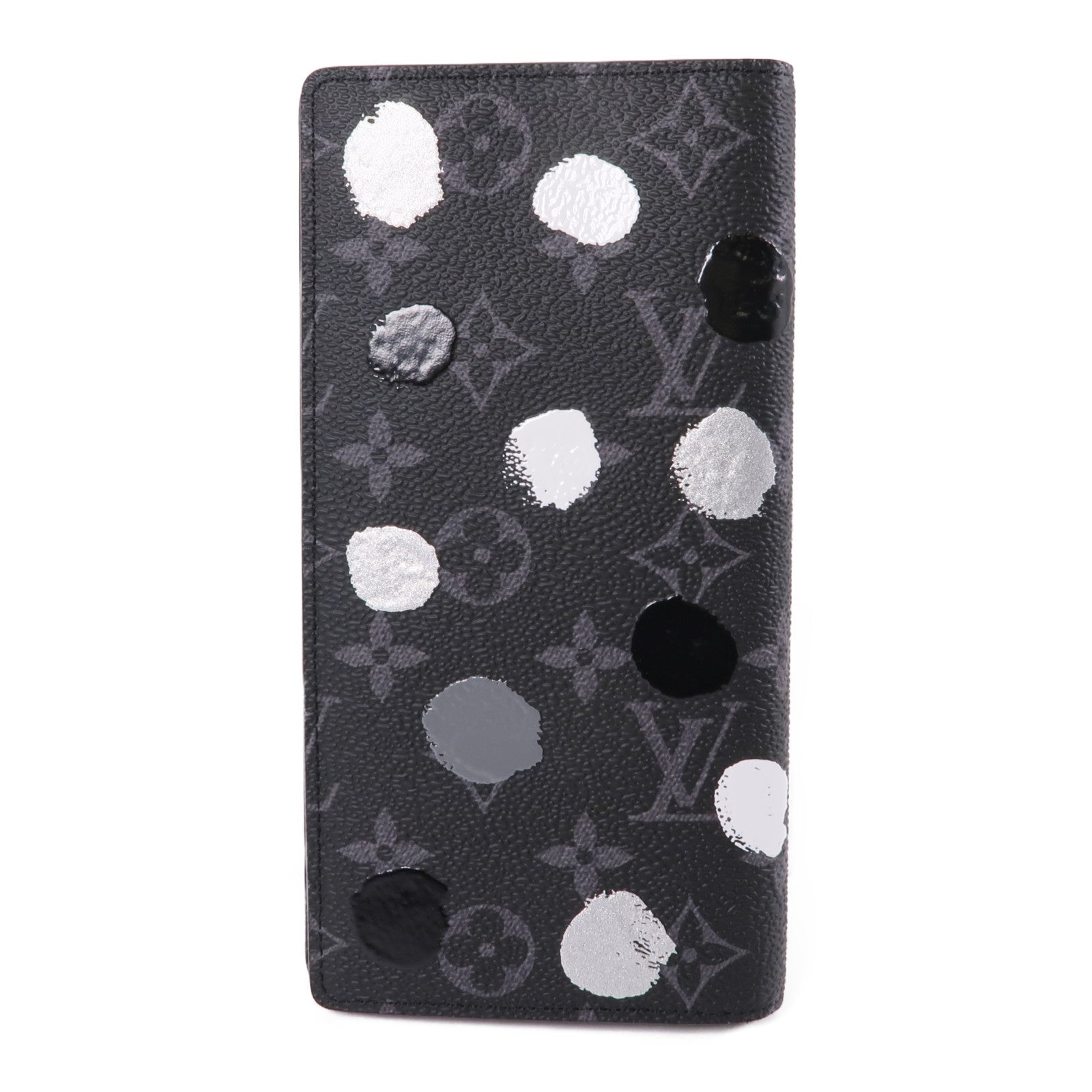 LOUIS VUITTON Monogram Eclipse LVxYK Portefeuille Brazza Long Wallet長錢包黑色