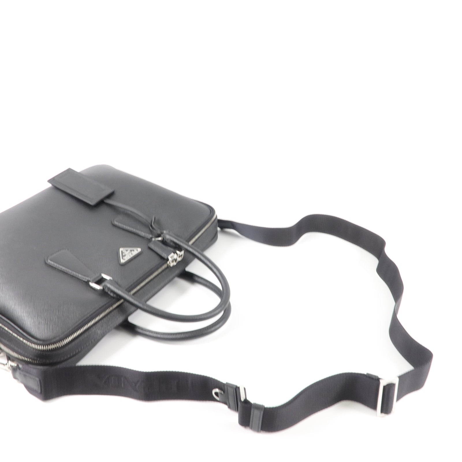 PRADA Saffiano皮革2 Way Shoulder Bag Briefcase手挽肩背兩用袋