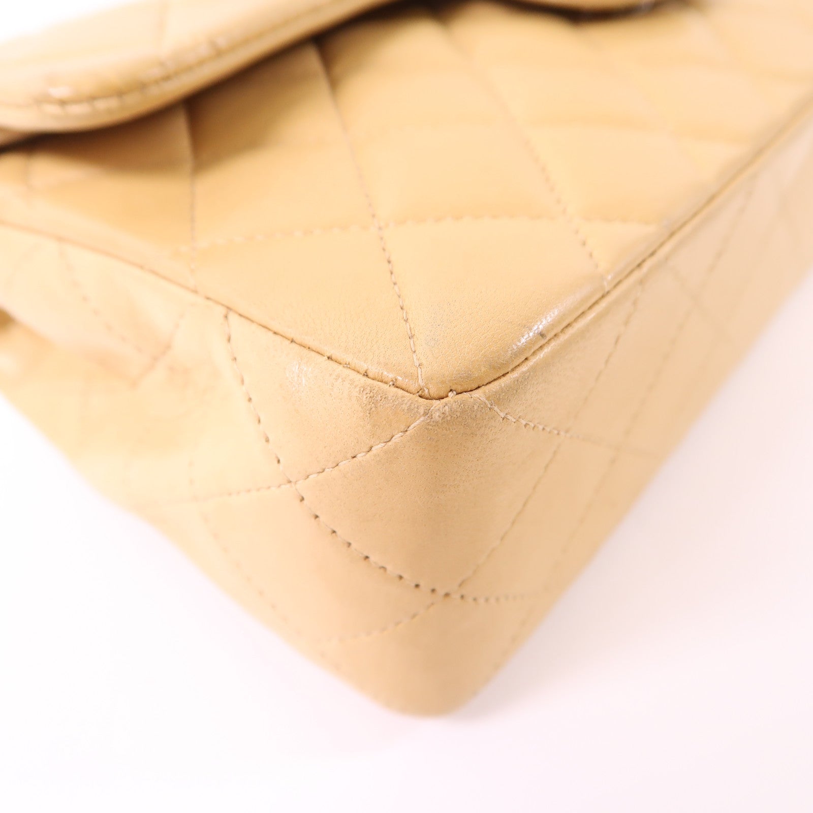 CHANEL 羊皮皮革Vintage Classic 23銀扣鏈帶肩背袋