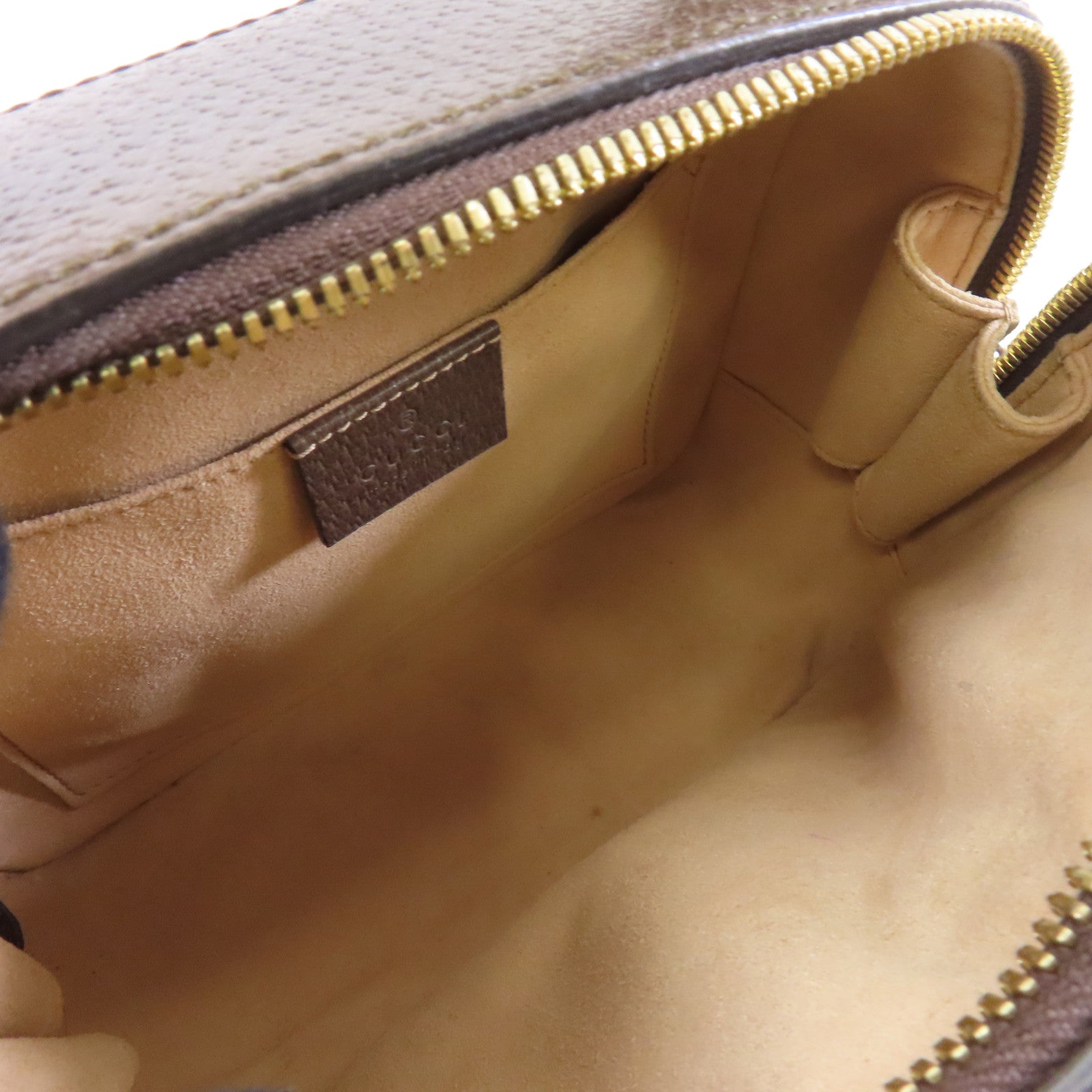 GUCCI 塗層帆布Ophidia GG Mini Supreme金扣手挽肩背兩用袋啡色