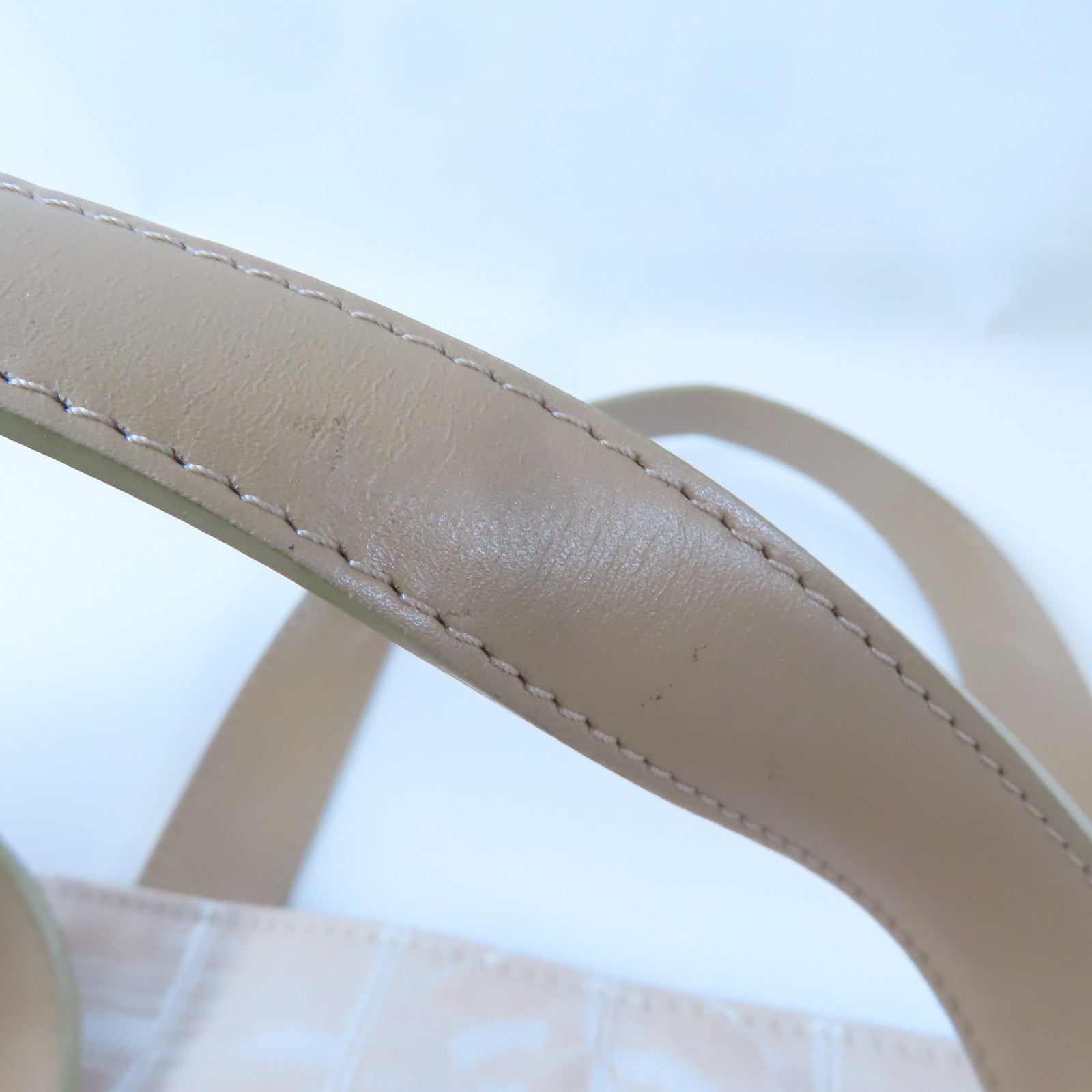 CHANEL 尼龍New Travel Line Tote Bag銀扣手挽袋淺褐色