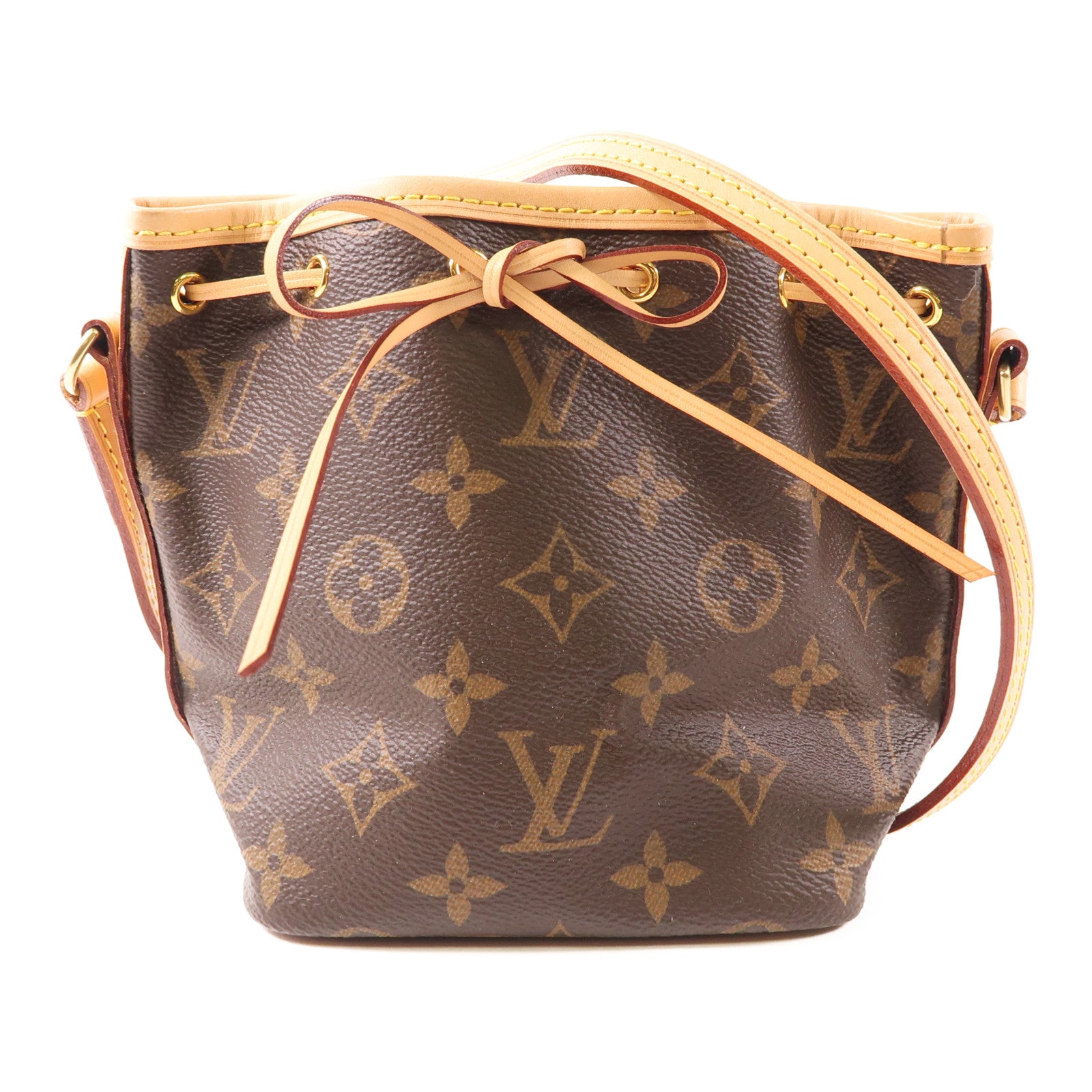 LOUIS VUITTON 【激減優惠】Monogram Nano Noe金扣肩背袋