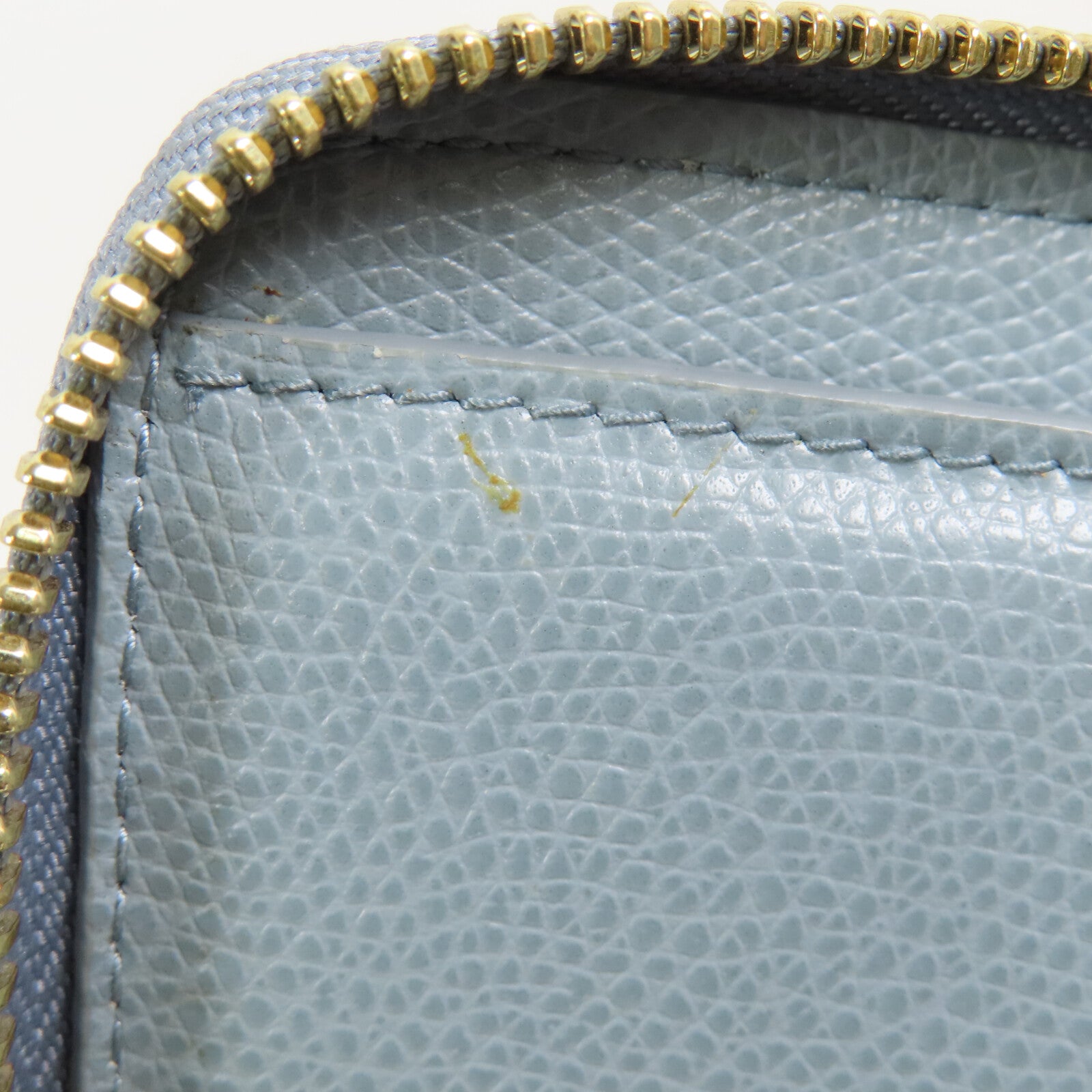 Furla 牛皮皮革Small Round Wallet金扣拉鏈短錢包