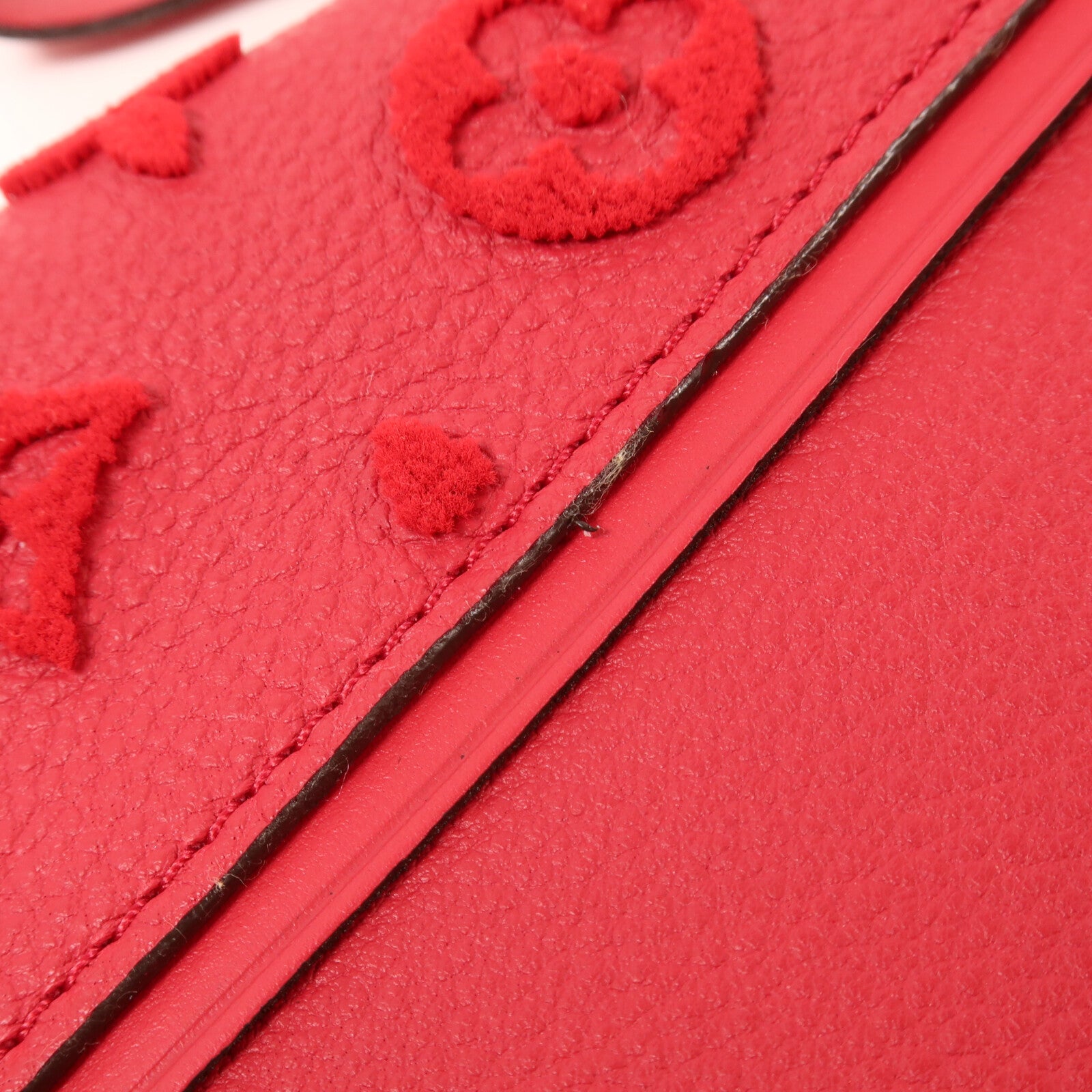 LOUIS VUITTON Monogram Veau Cachemire W Pochette Pouch