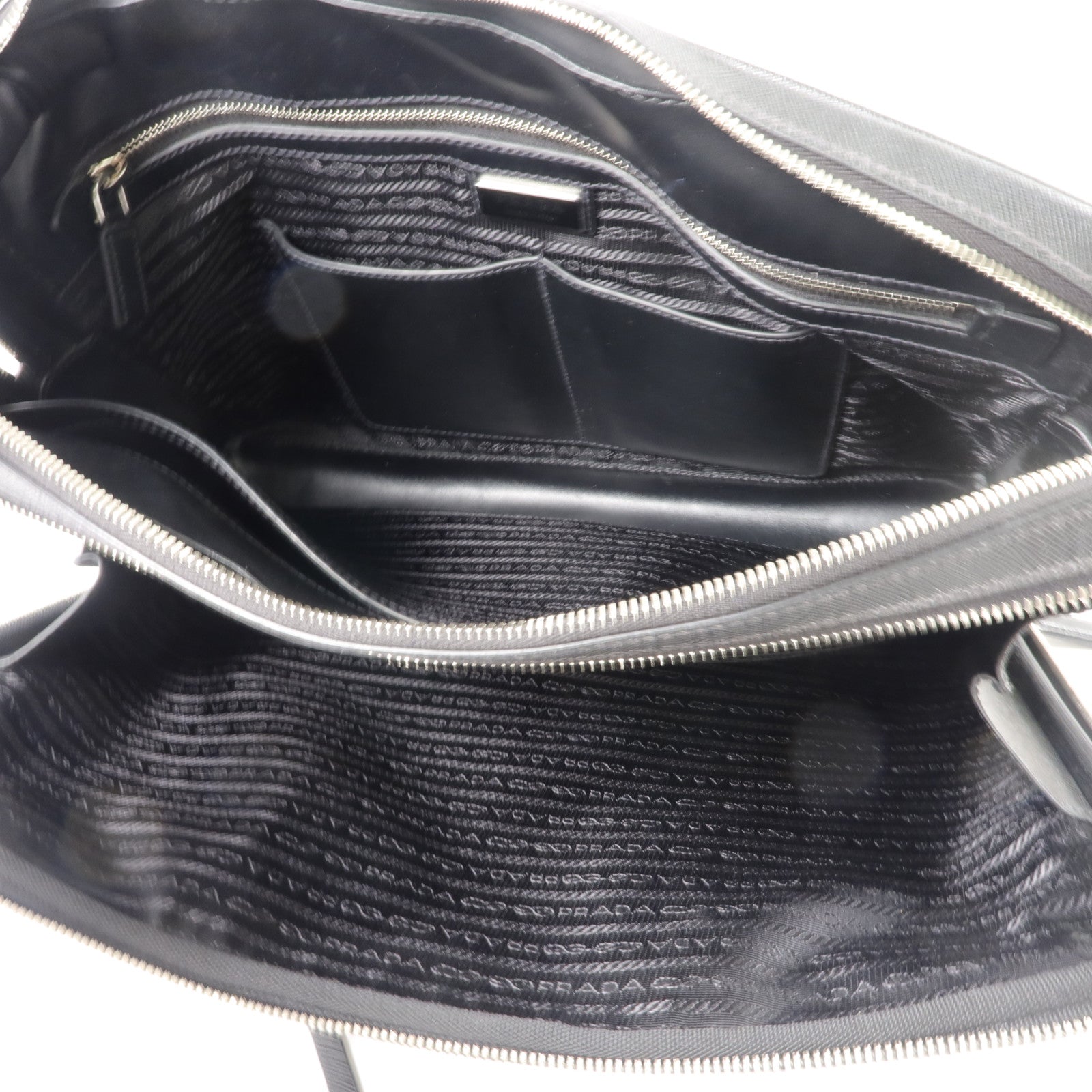 PRADA Saffiano皮革2 Way Shoulder Bag Briefcase手挽肩背兩用袋