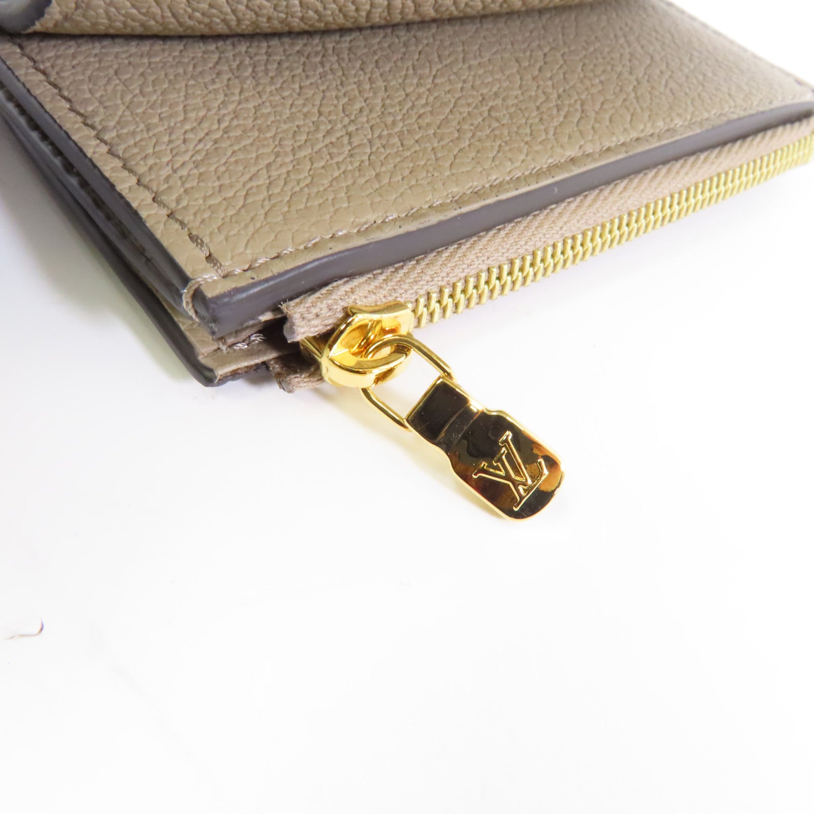 LOUIS VUITTON Monogram Empreinte Zoe Wallet金扣錢包米色