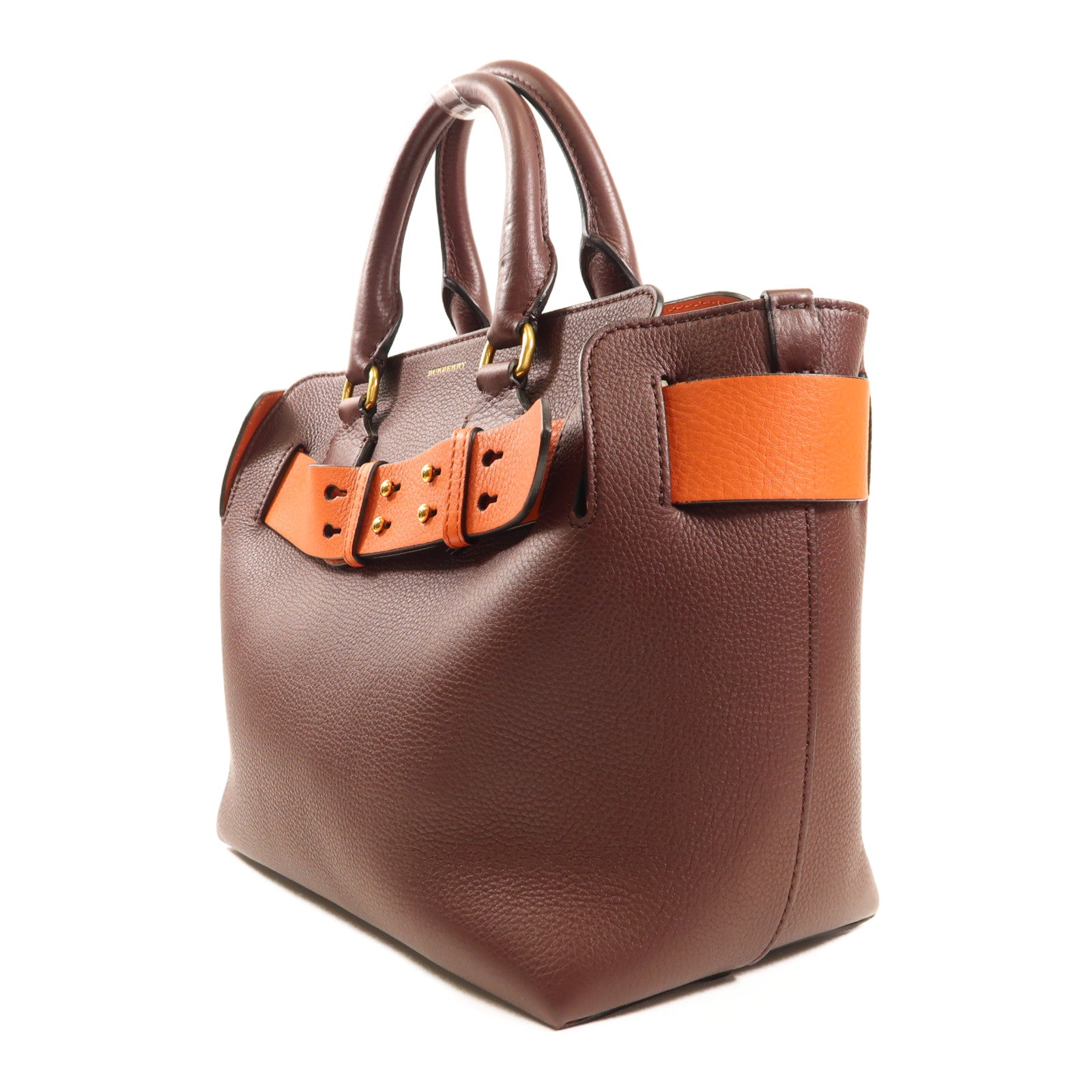 BURBERRY 牛皮皮革2 Way Shoulder金扣手挽肩背兩用袋