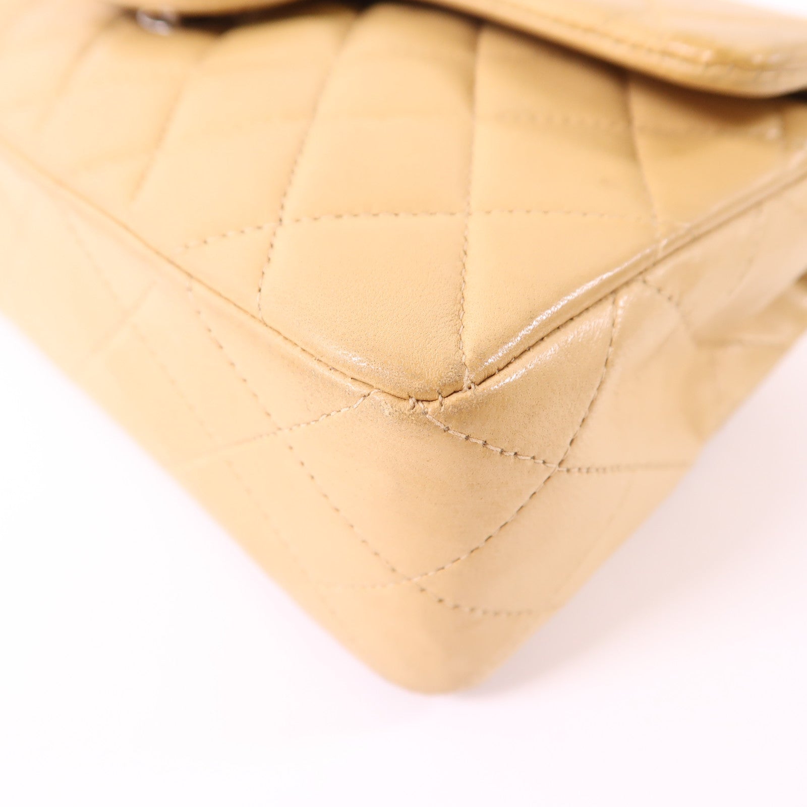 CHANEL 羊皮皮革Vintage Classic 23銀扣鏈帶肩背袋