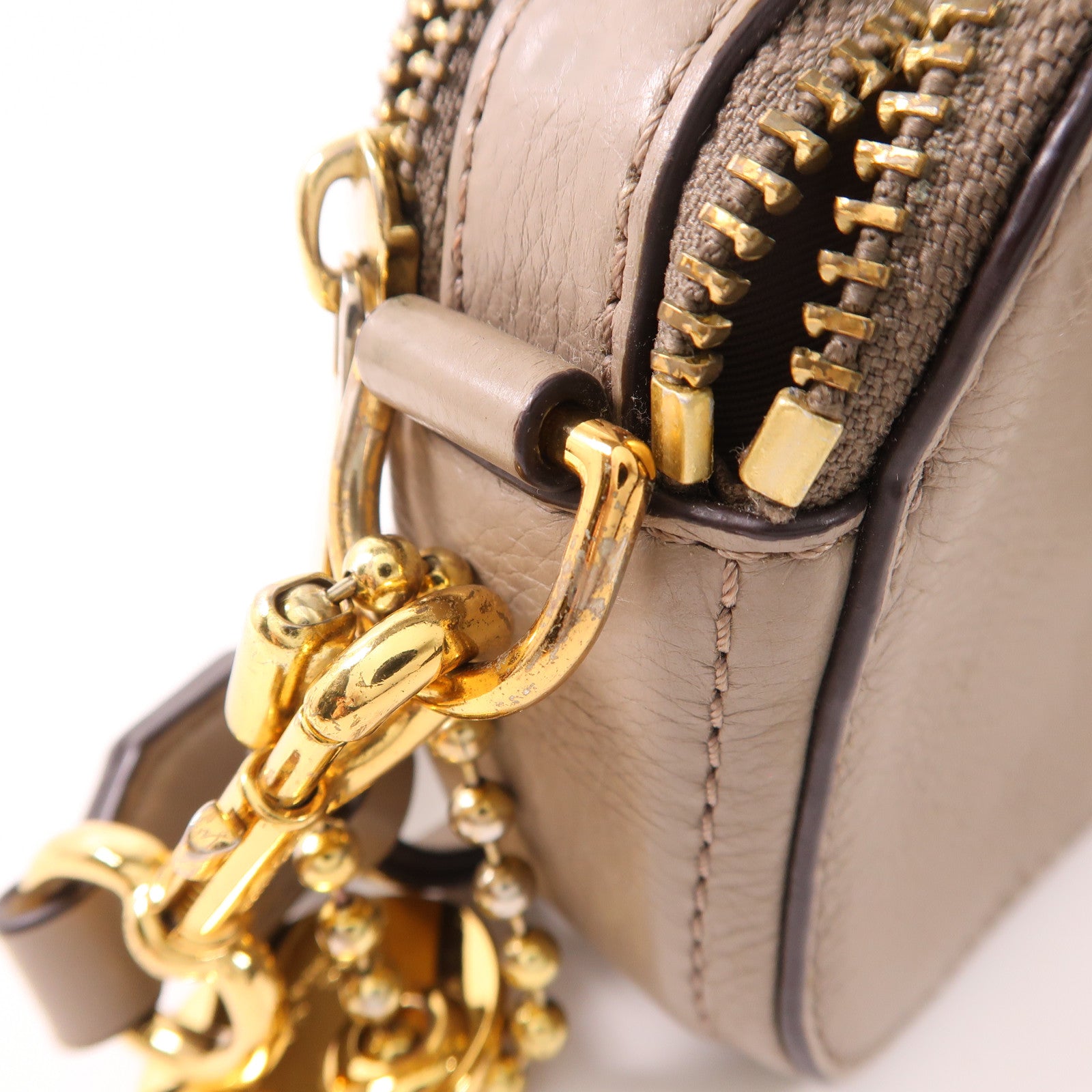 MARC JACOBS 牛皮皮革Shoulder Bag金扣肩背袋