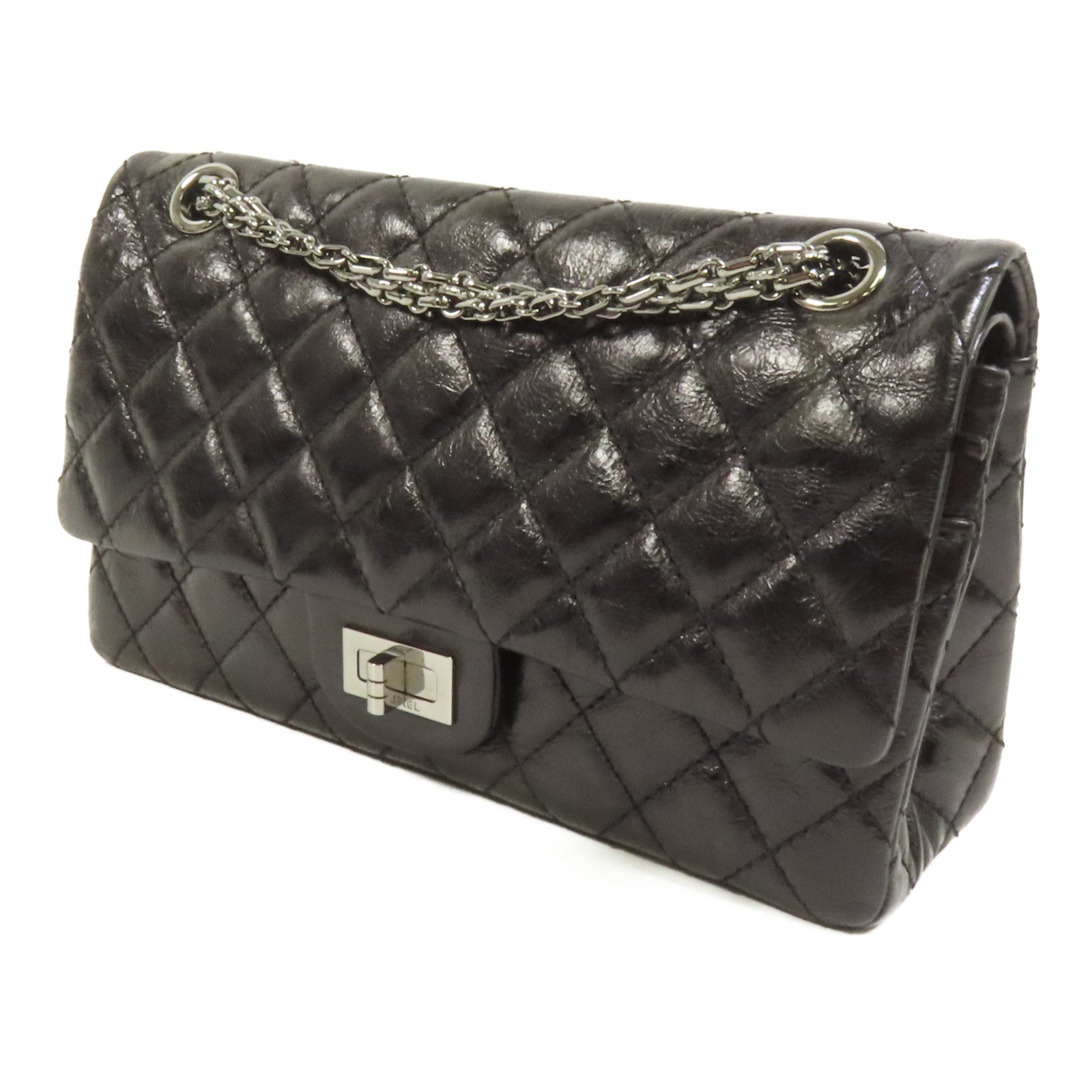 CHANEL 牛皮皮革2.55 Chain Shoulder鏈帶肩背袋