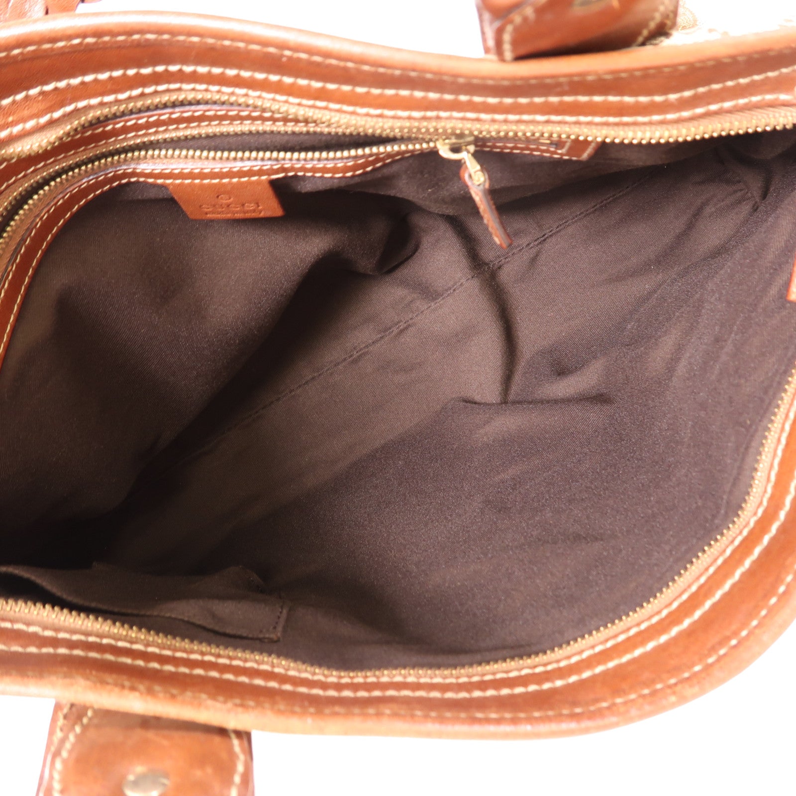 GUCCI GG GHW Shoulder Bag 141599 Canvas Brown