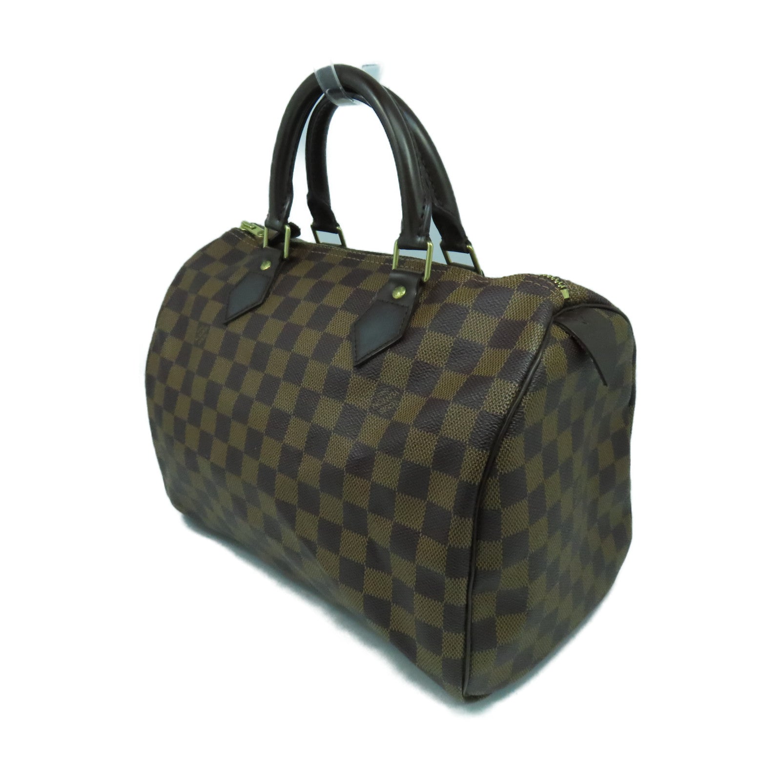 LOUIS VUITTON 【激減優惠】Damier Speedy 30金扣手挽袋啡色