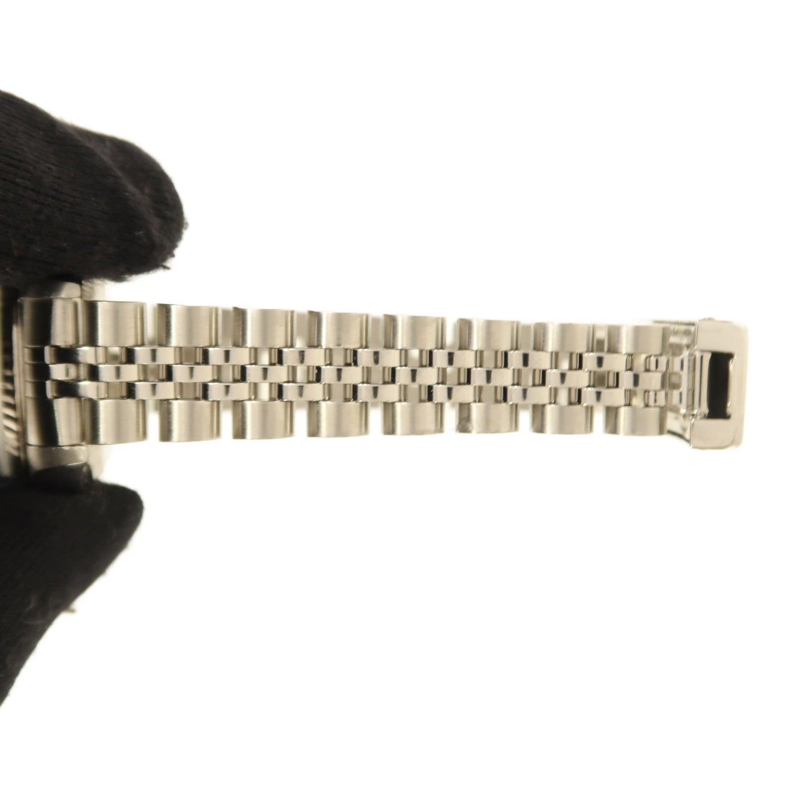 ROLEX Datejust 18K白金/不鏽鋼/鑽石手錶自動機芯銀色