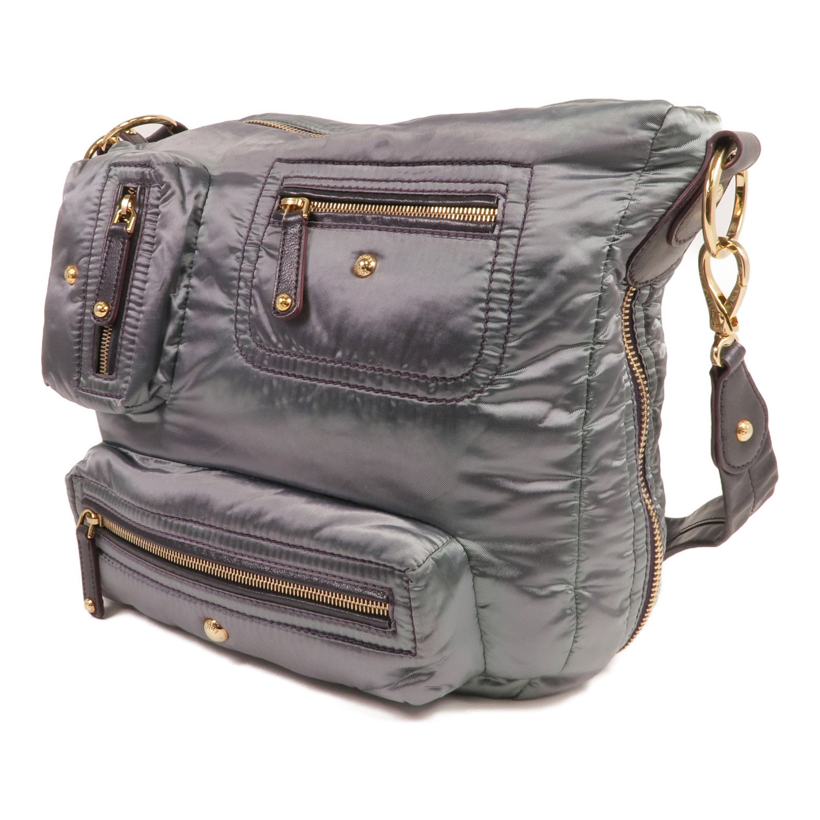 TOD'S 尼龍Shoulder Bag金扣肩背袋
